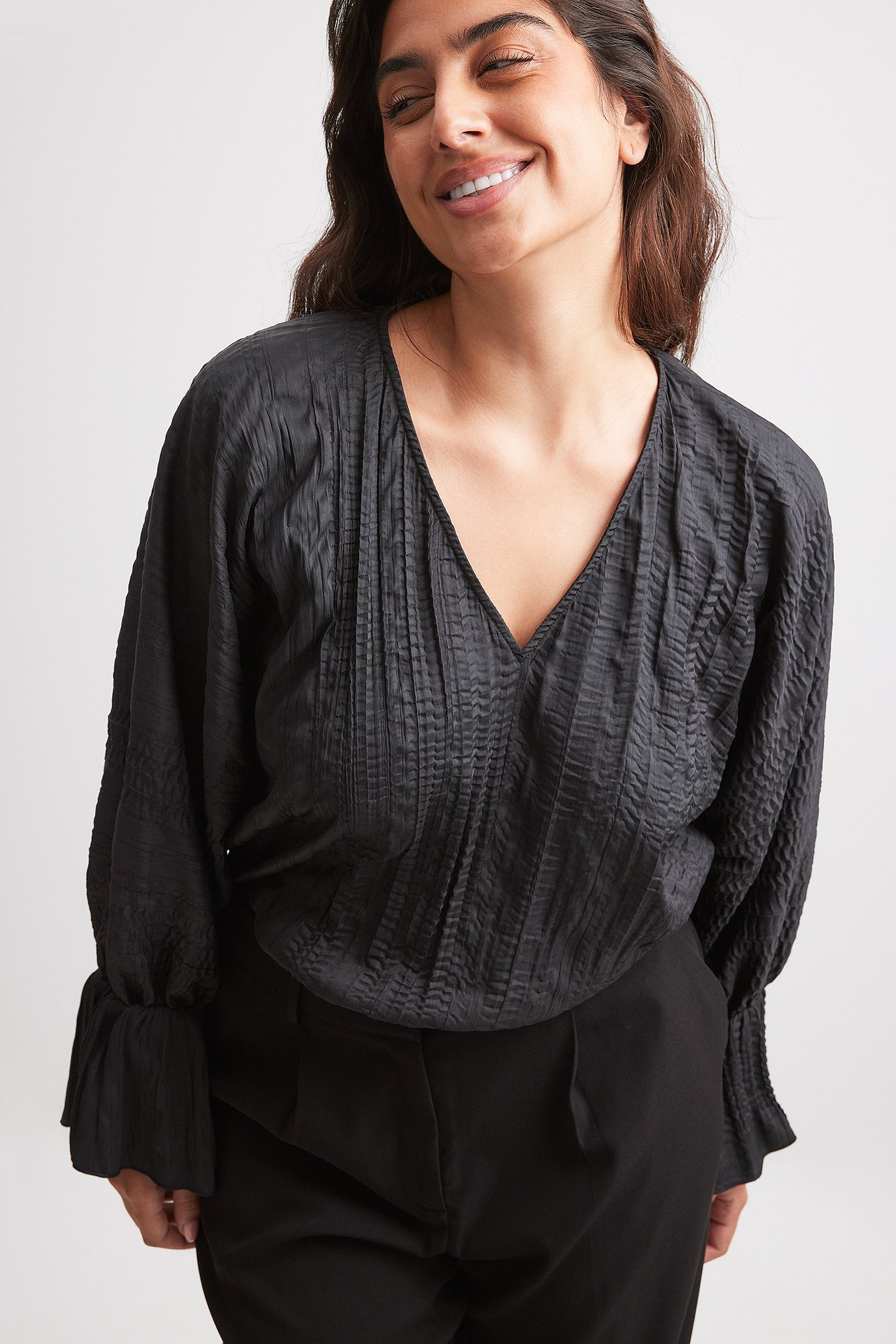 Draped Structured Body Black | NA-KD