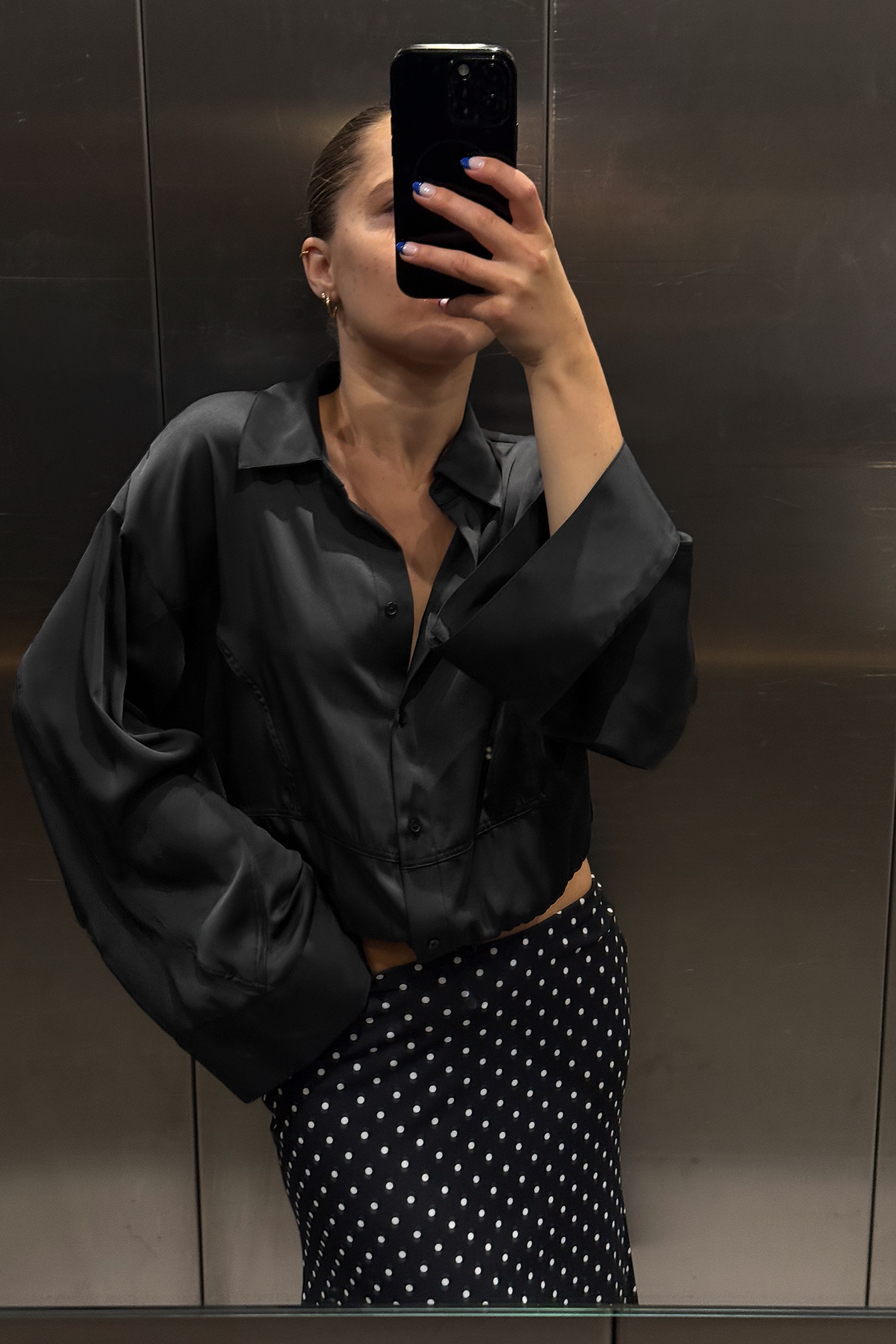 Camisa con detalle de cordón - Camisas - Black - XS - NA-KD / NAKD