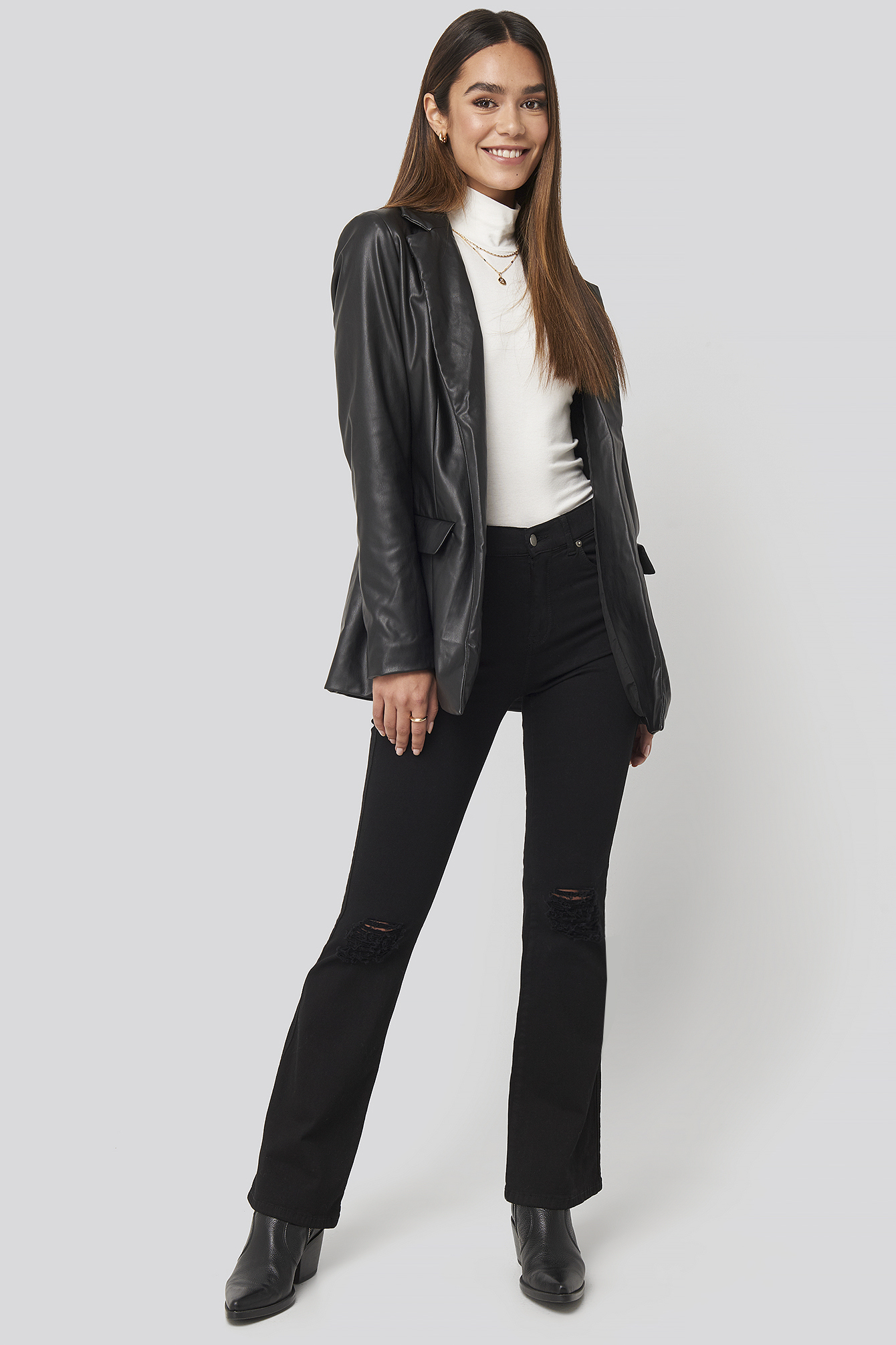 Soniq Jeans Black Ripped Knees