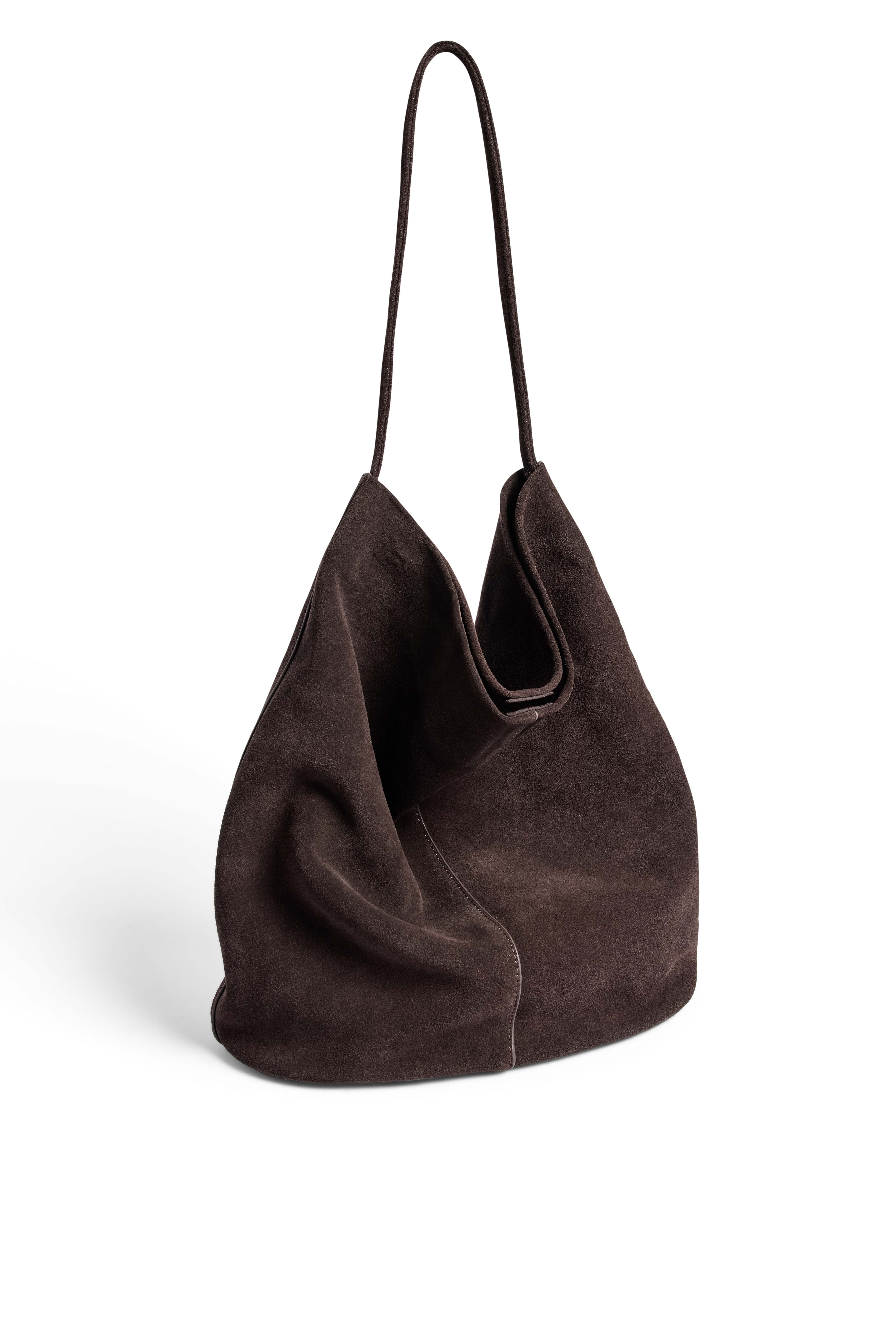 Premium Selection Soft Suede Tote Bag - Bags - Brown - One Size - NA-KD / NAKD