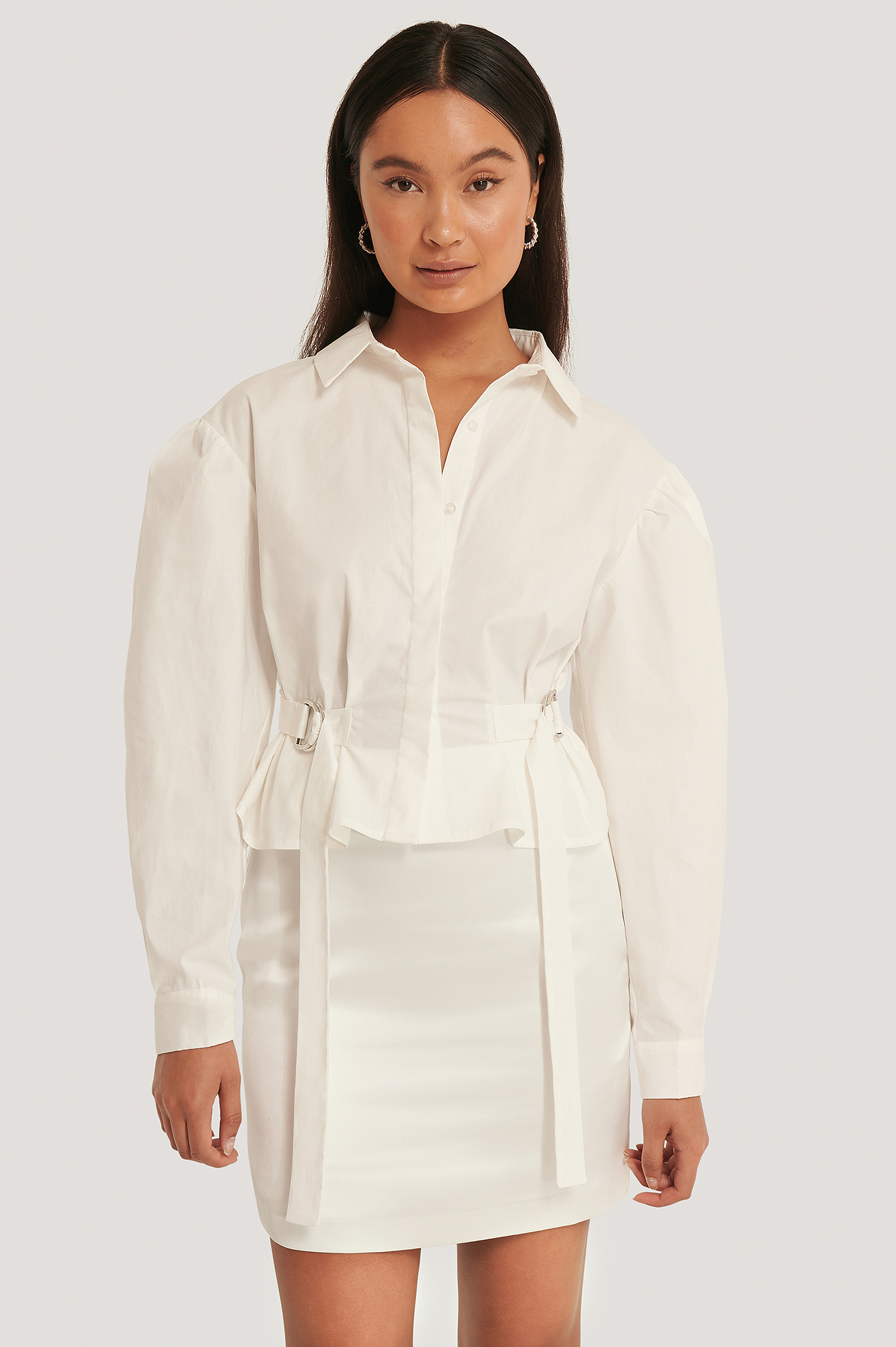 White Calligraphy Oversize Shirt main image 0