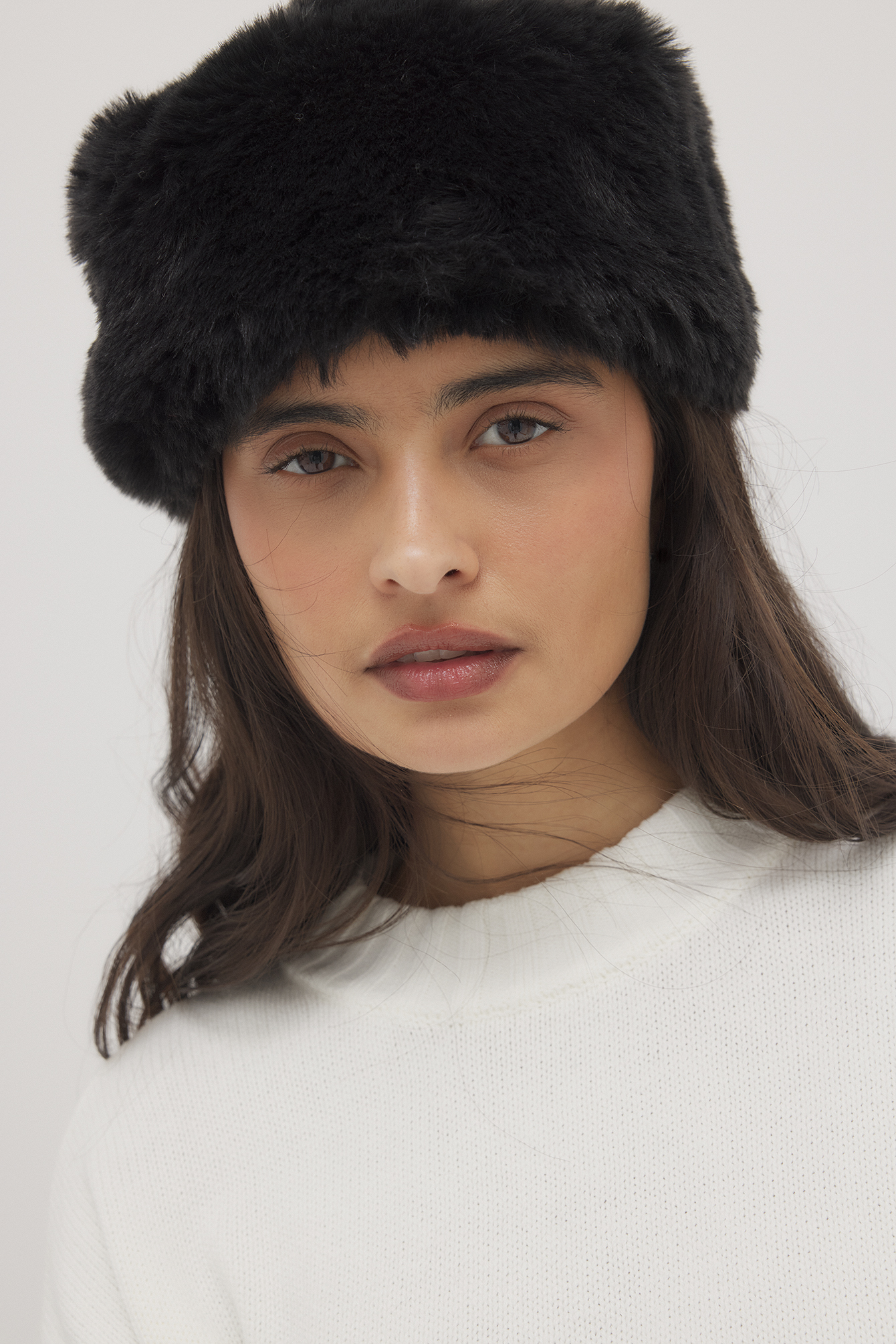 - Hatt med fuskepels - Hatter og skyggeluer - Brun - One Size - NA-KD / NAKD