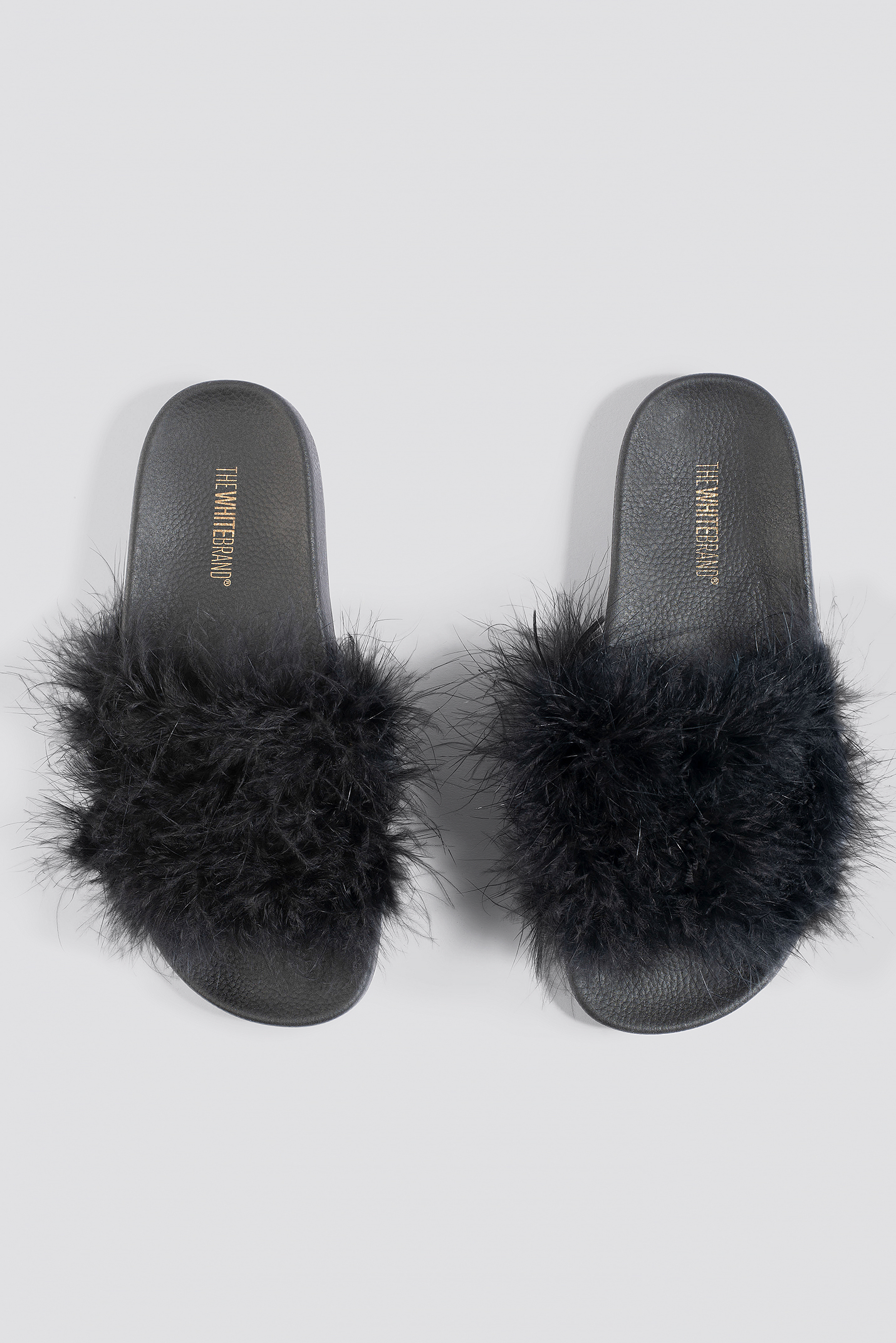 Feathers Slippers Black | NA-KD