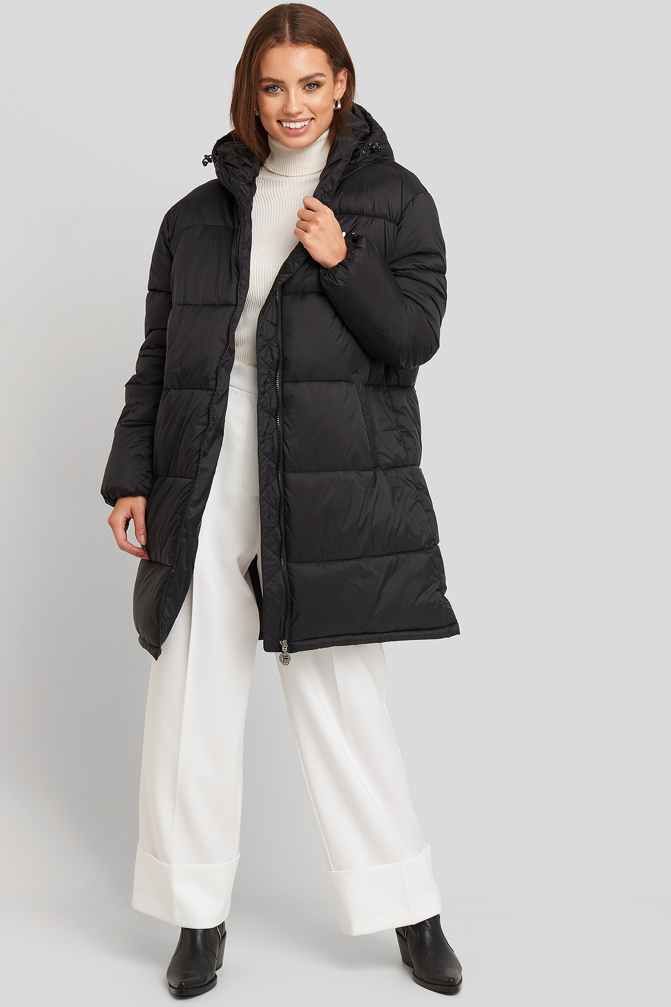 Bronwen Puff Hood Jacket Black