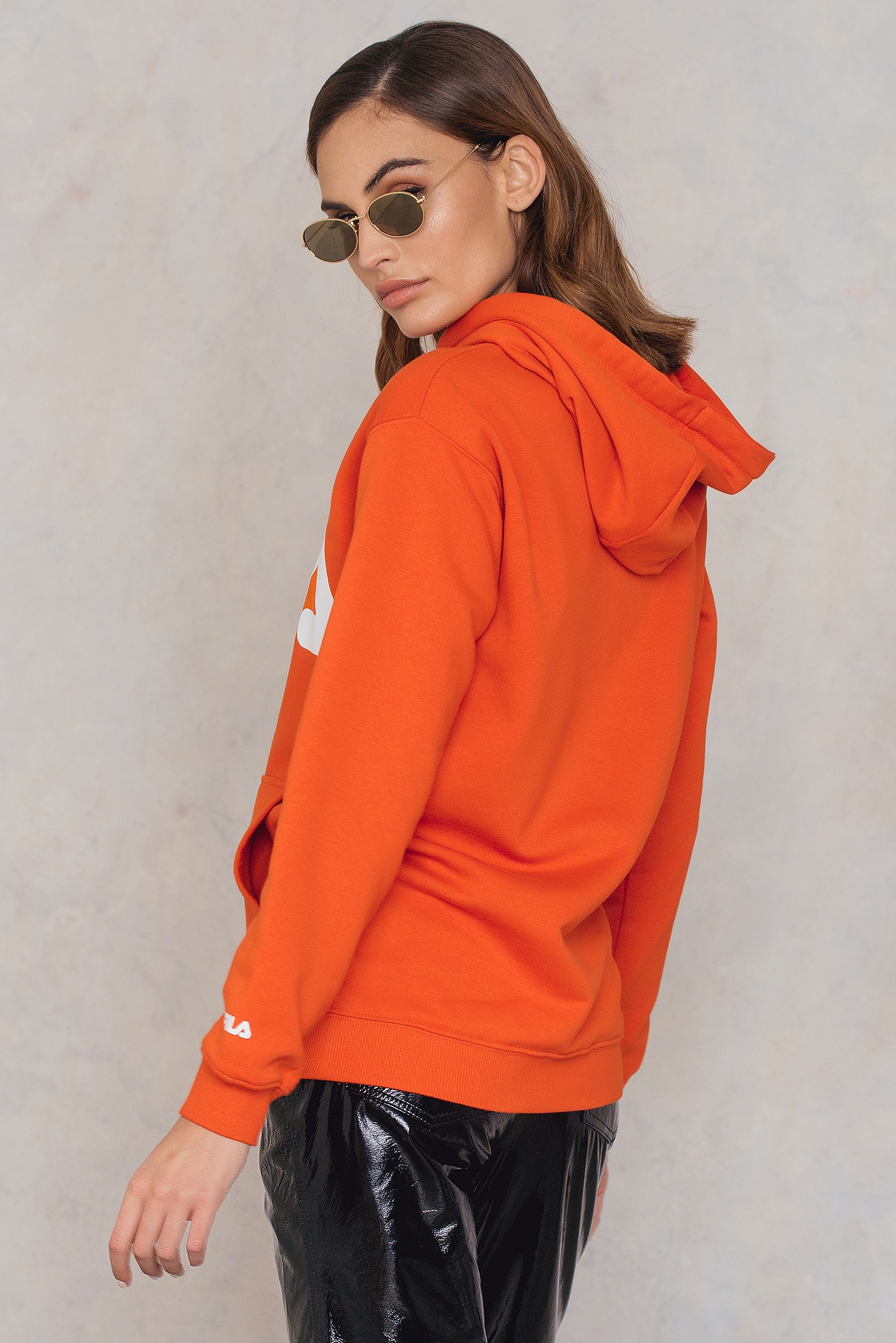 Fila orange hoodie Clearance