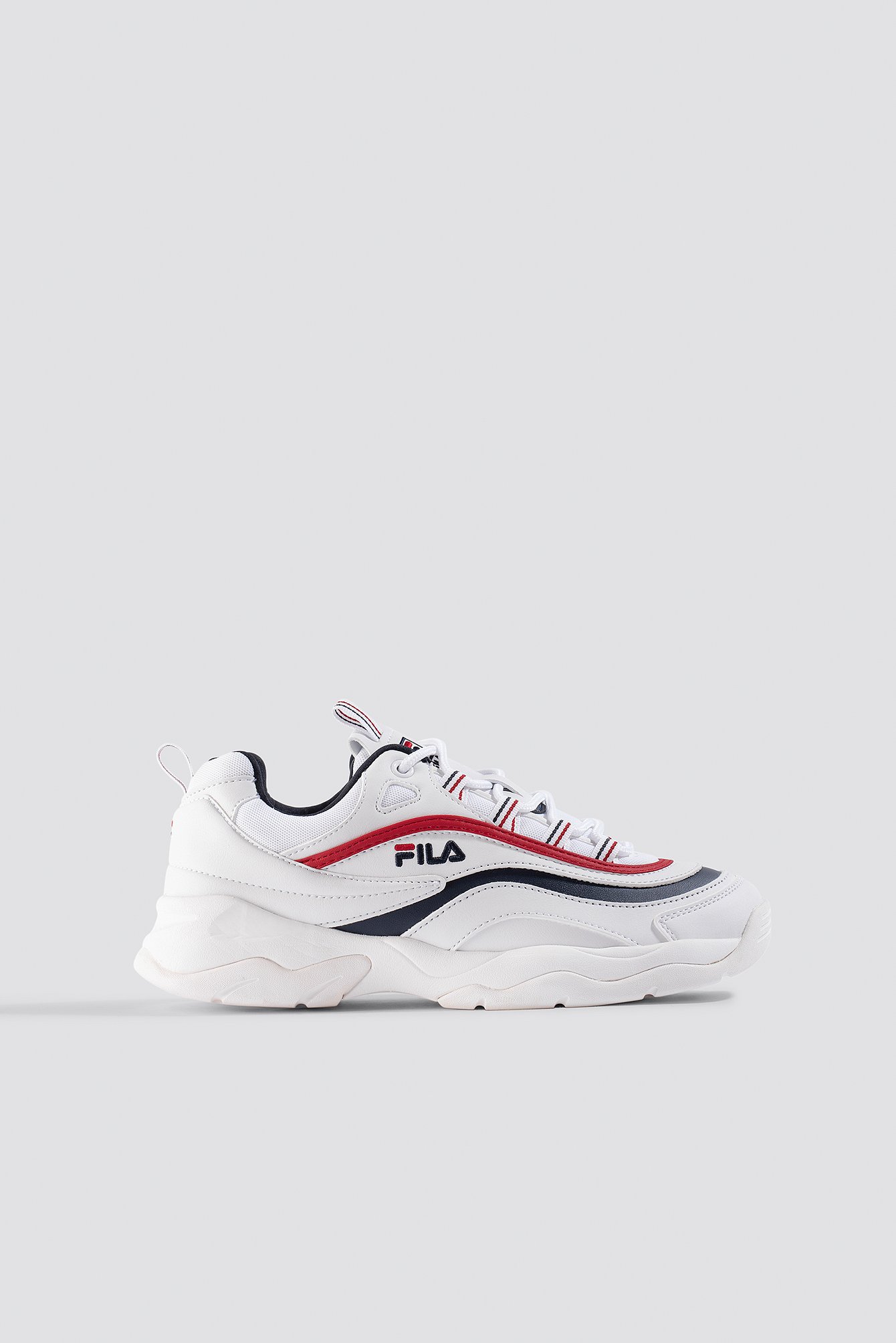 White/Navy/Red Ray Low Wmn Sneaker
