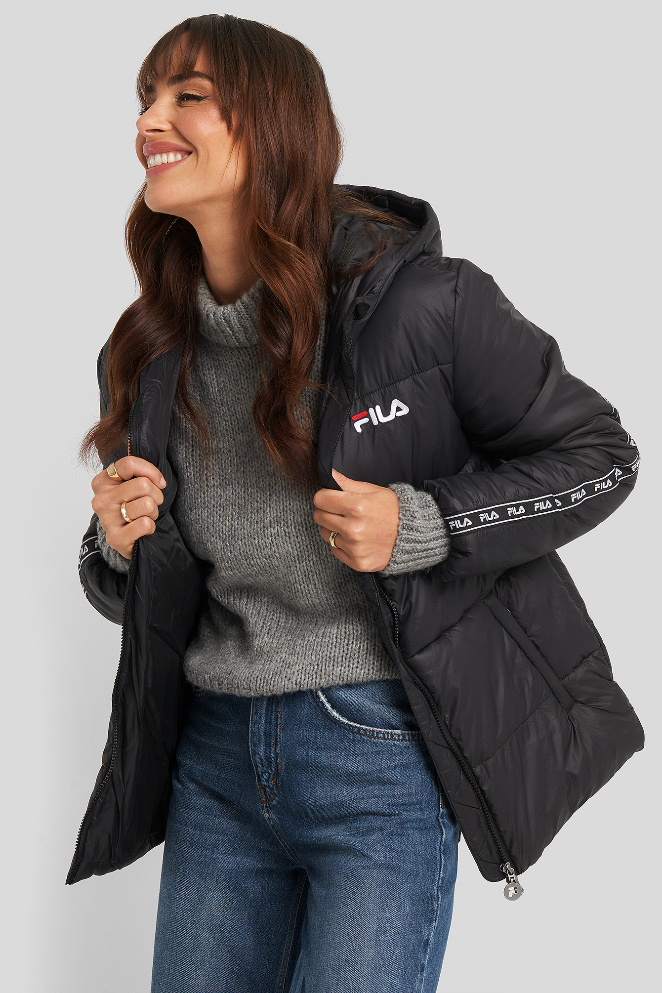 Shigemi Padded Jacket Czarny | na-kd.com