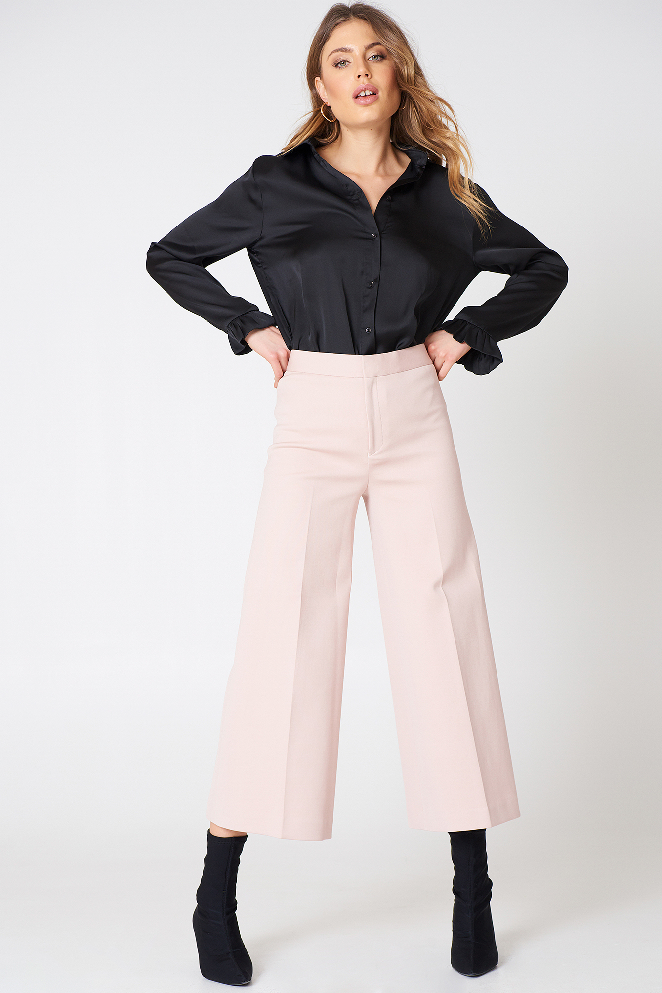 Avery Cropped Pant Tearose | na-kd.com
