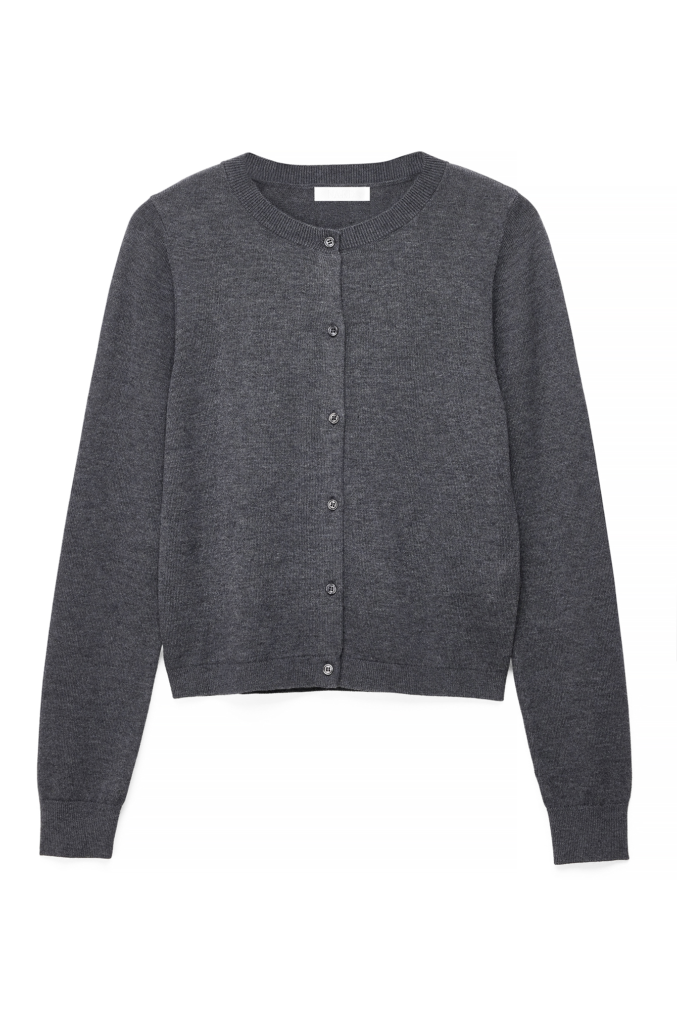 Dark Grey Fine Knitted Cardigan