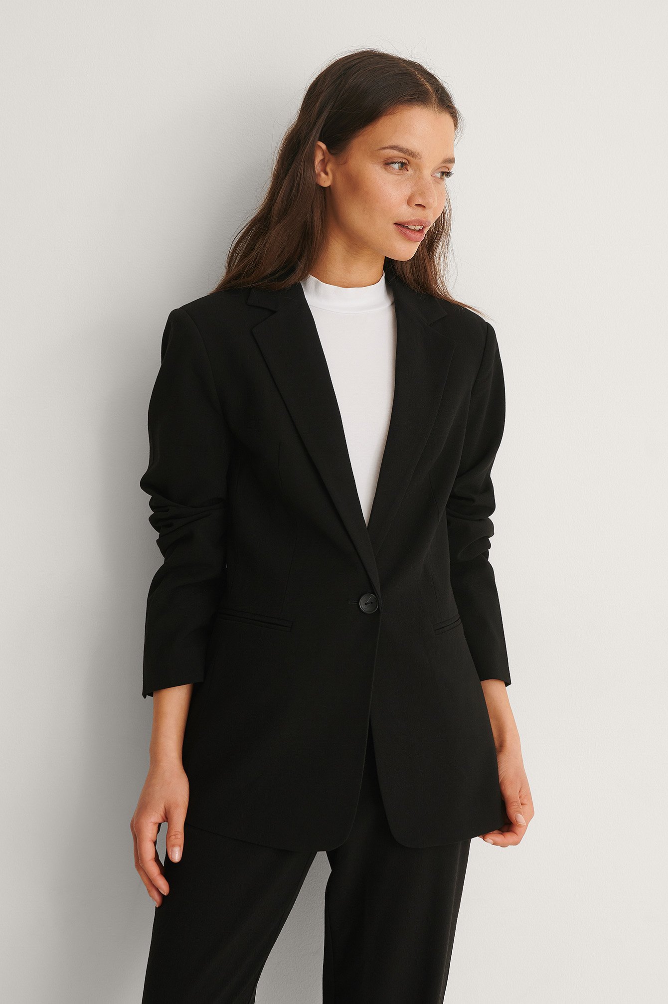 black fitted jacket