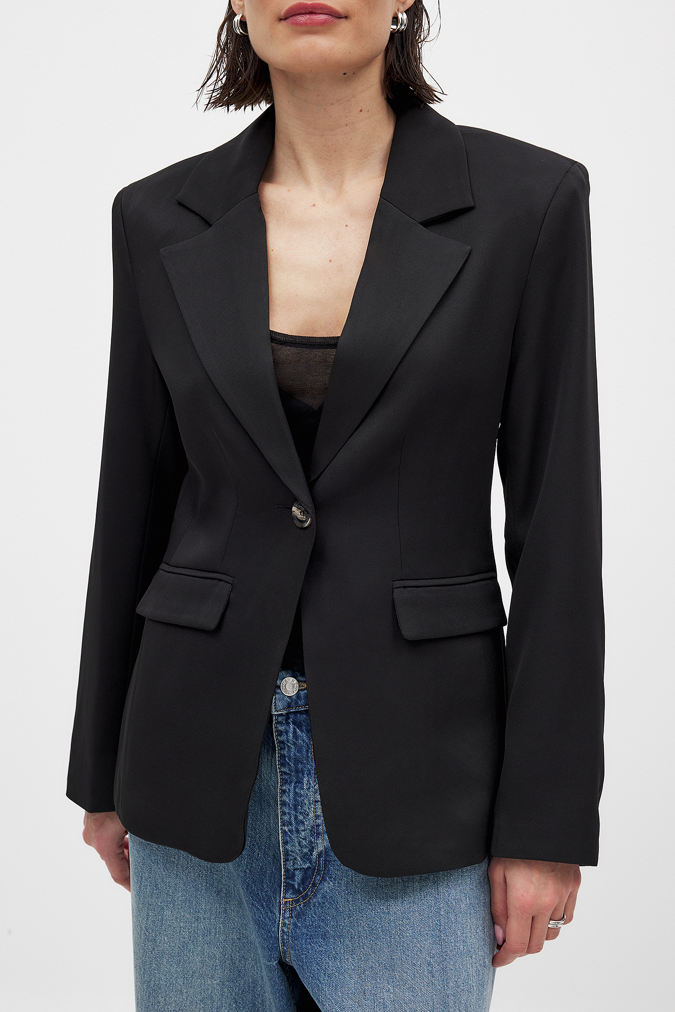NA-KD Getailleerde blazer - Getailleerde blazers - Zwart - EU 32 - NA-KD / NAKD