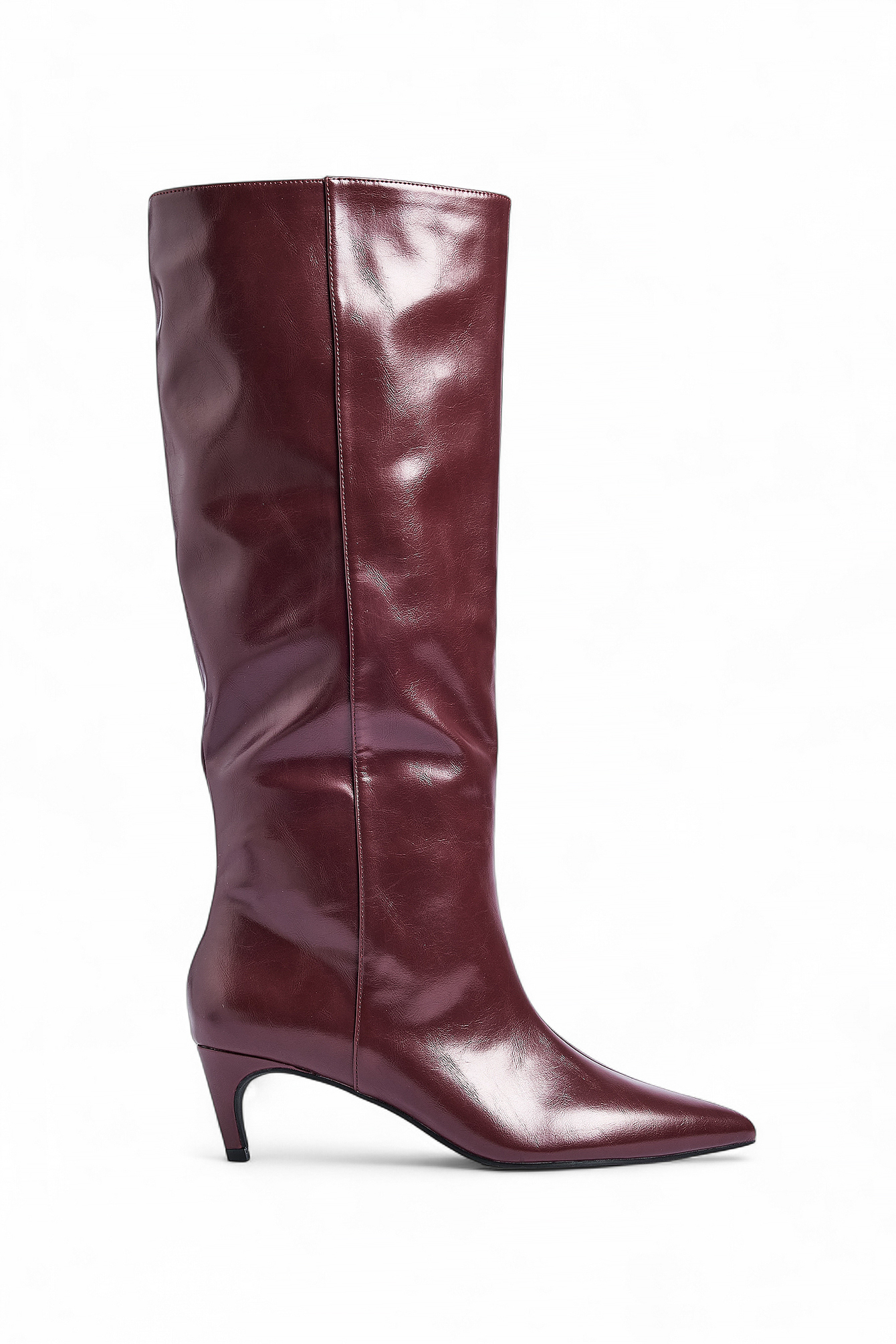 Botas altas entalladas - Botas - Burgundy - EU 39 - NA-KD / NAKD