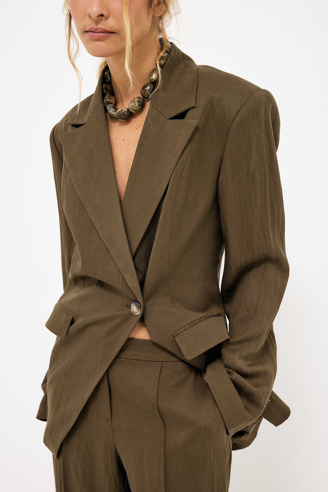 dress brown outfit Brown Knit Mini Dress with Long Sleeves, Detachable Shoulder Buttons & Straight Cut  Lelan Dress by EASY CLOTHES  One Size (Fits US 2, 4, 6)