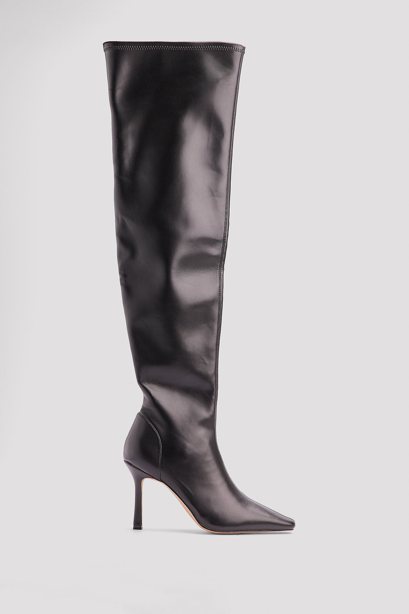 Fitted Stiletto Overknee Boots Black | NA-KD