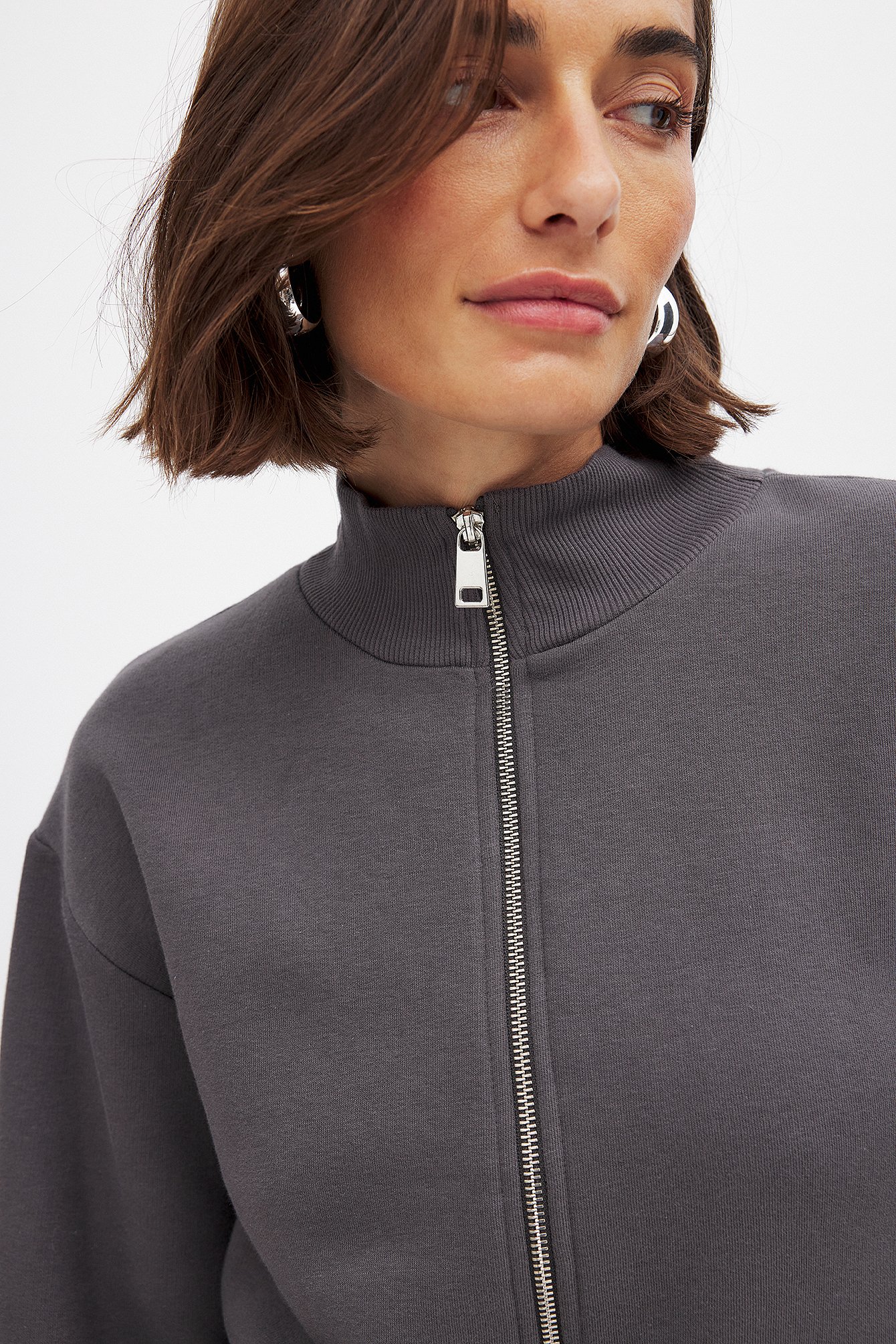 Fitted Zip Sweater