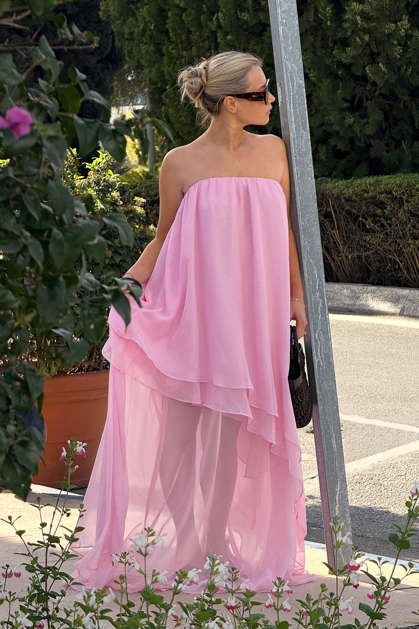 sachin and babi light blue dress Azazie Leonis Scarlet Chiffon Bridesmaid Dresses