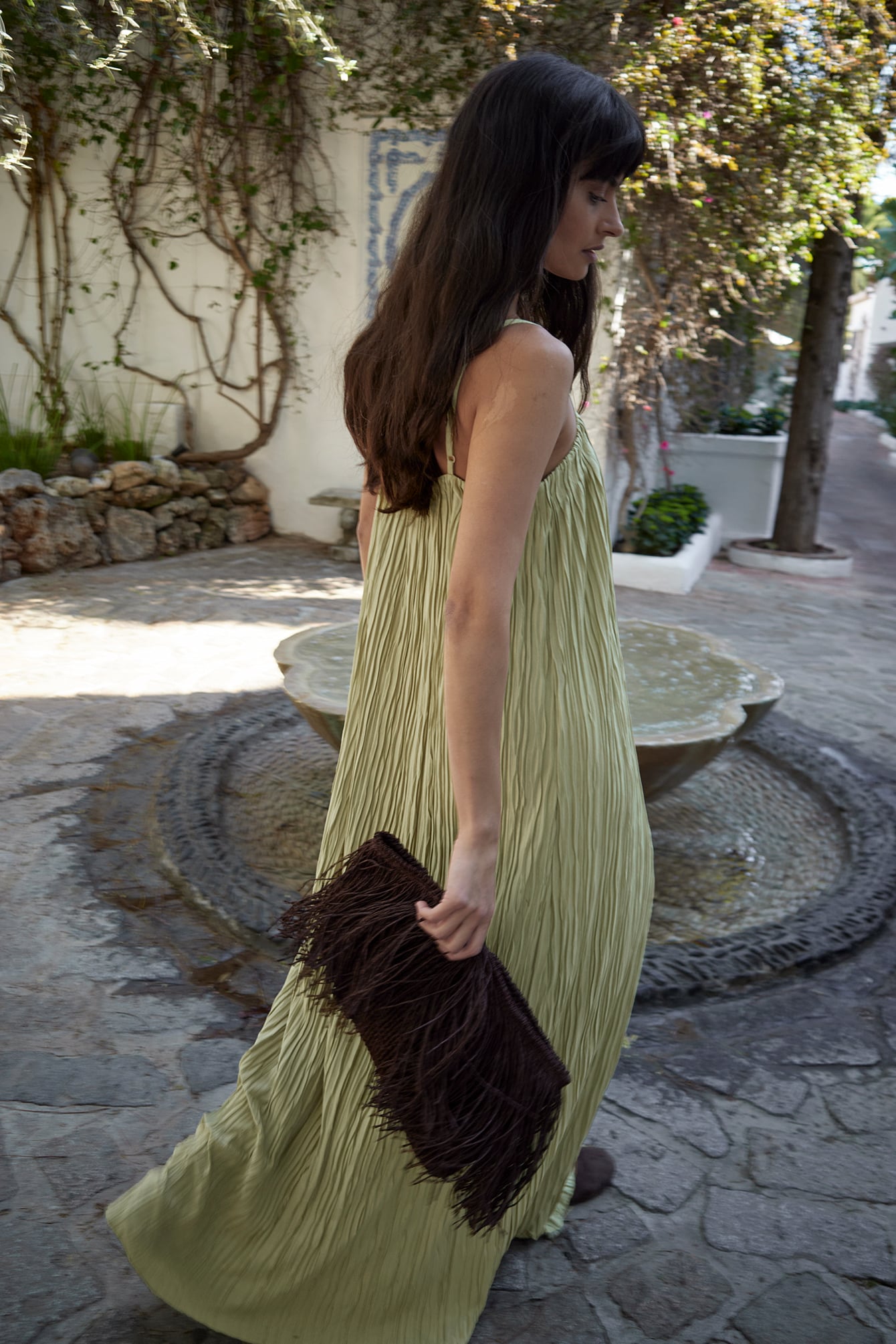 long flowy spring dresses Spring NEW Long Casual Long Sleeve V-neck Printed Beach Long Flowy main image 0