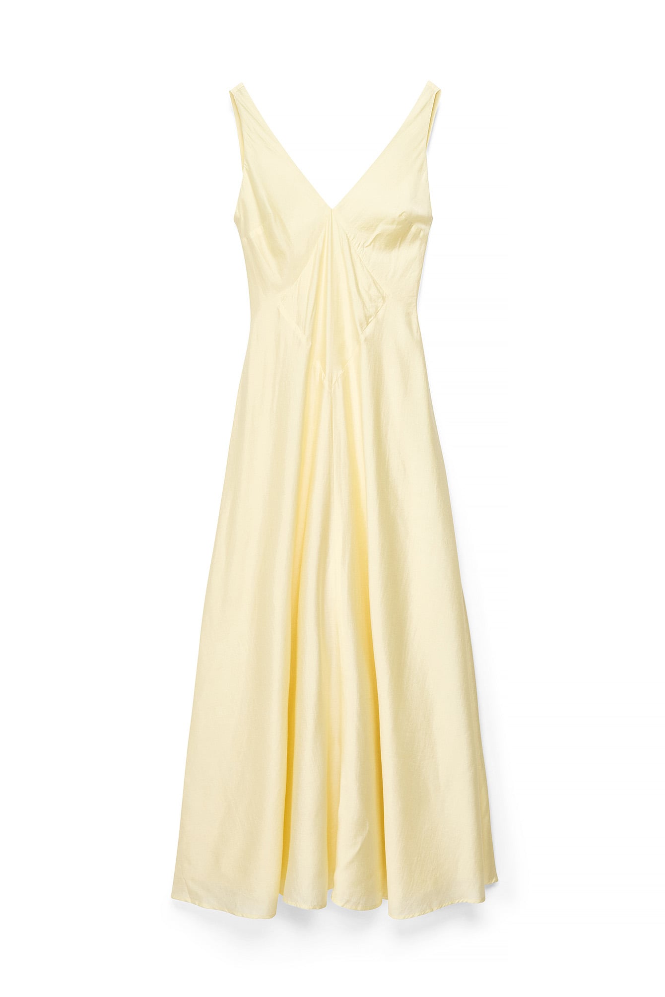 Light Yellow Flowy Maxi Dress