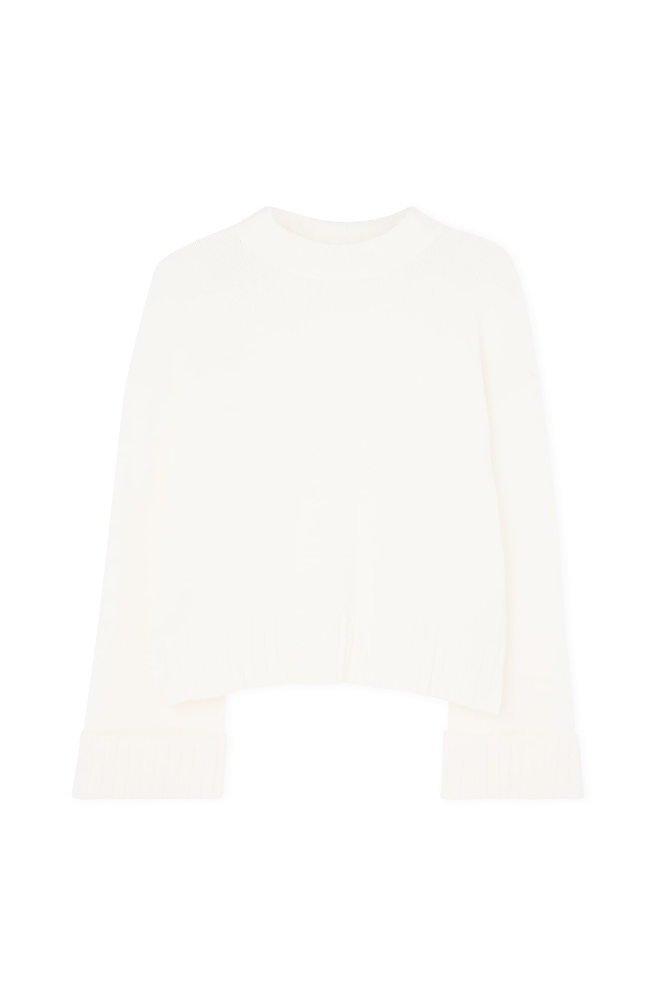 Knitted Short Sleeve Sweater Offwhite | NA-KD