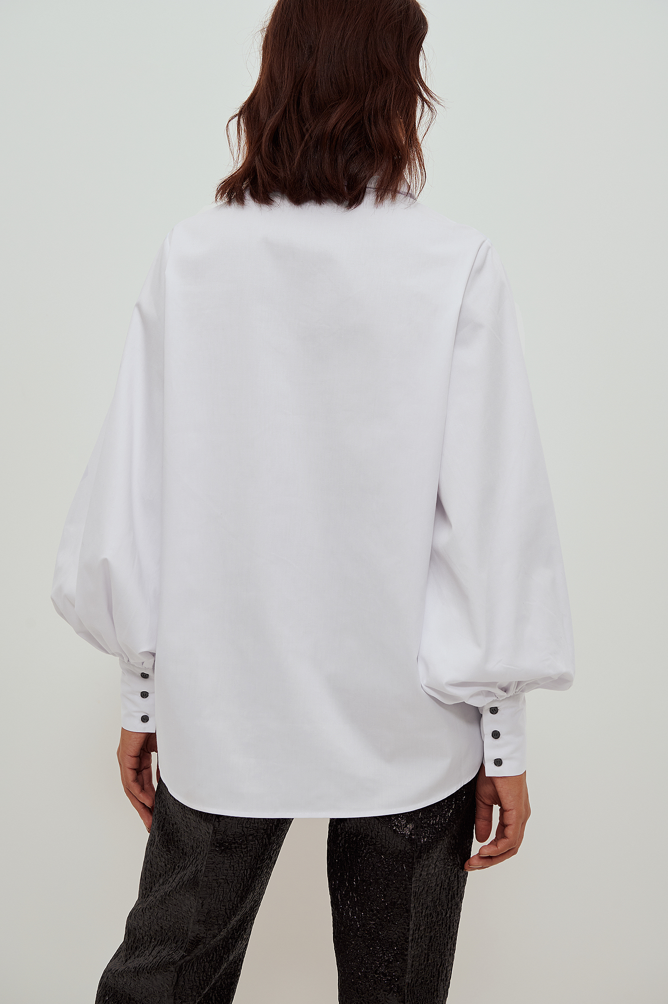 Balloon Sleeve Shirt White | na-kd.com