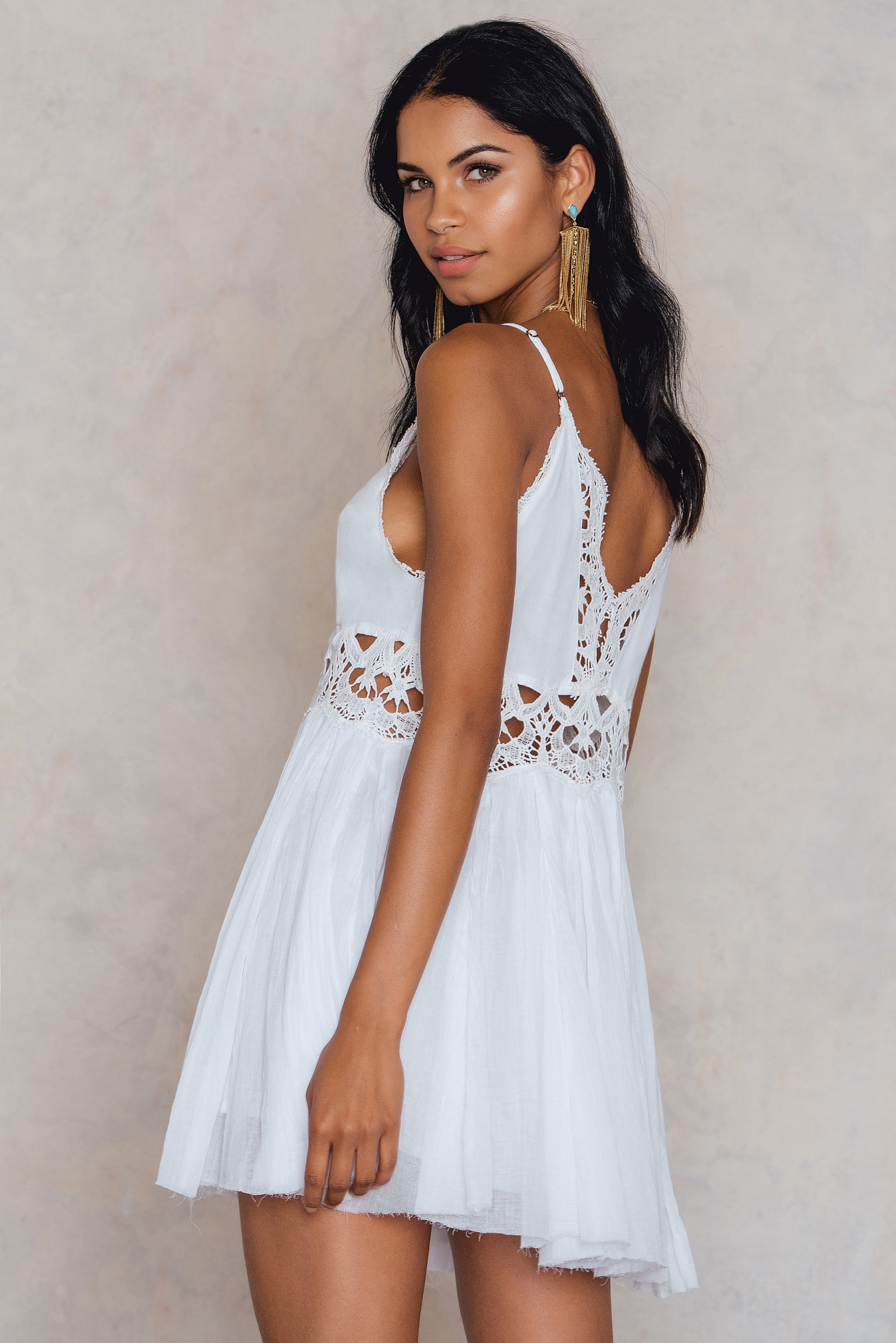 Ilektra Mini Dress White | na-kd.com