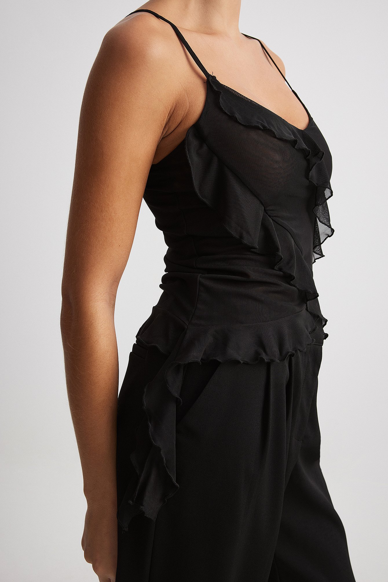 Ruffled camisole