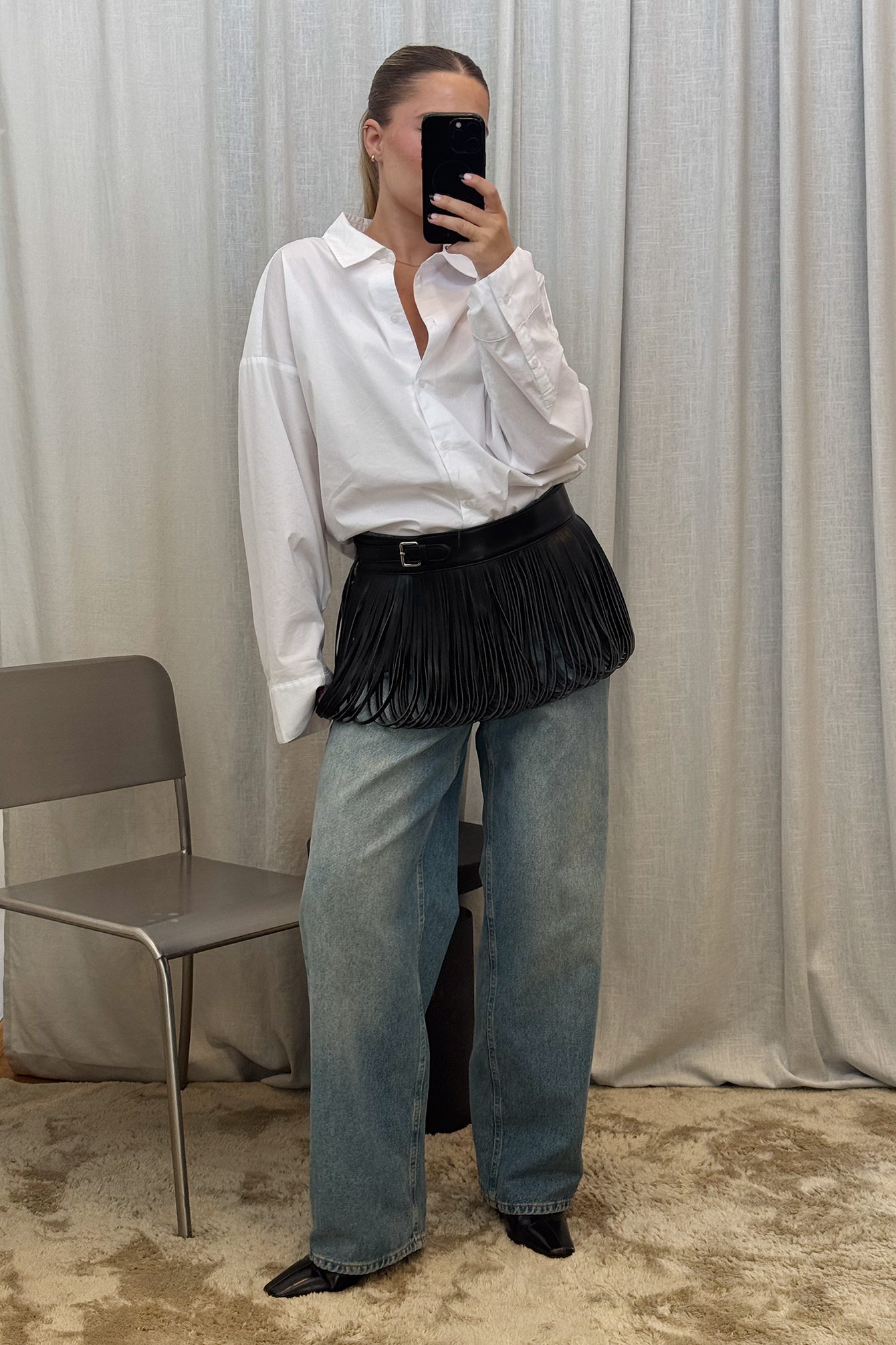 Fringe Belt - Belts - Black - S / M - NA-KD / NAKD