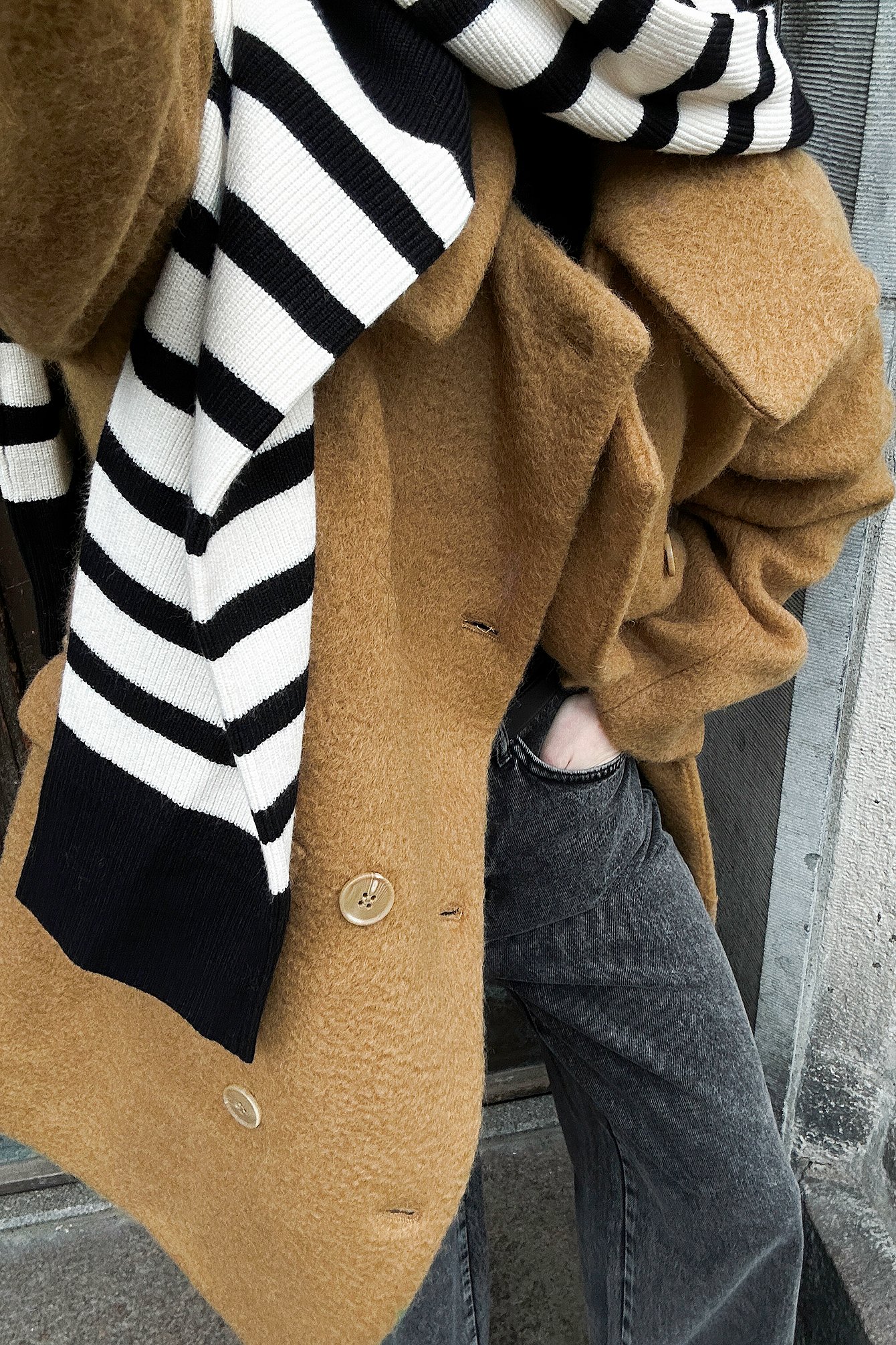 Annabel Rosendahl x NA-KD Fuzzy Wool Blend Coat - Premium Quality - Brown - EU 36 - NA-KD / NAKD