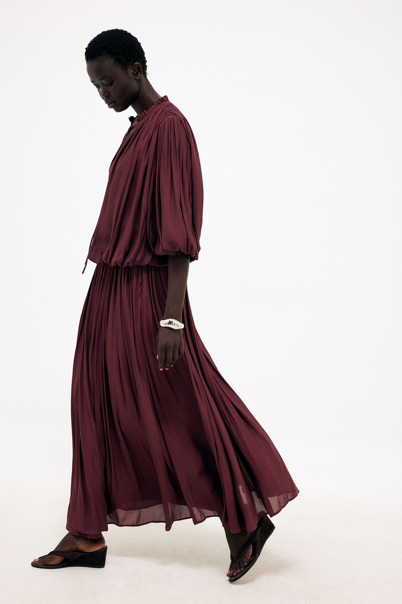 Gathered Volume Maxi Skirt - Summer Skirts - Purple - EU 32 - NA-KD / NAKD
