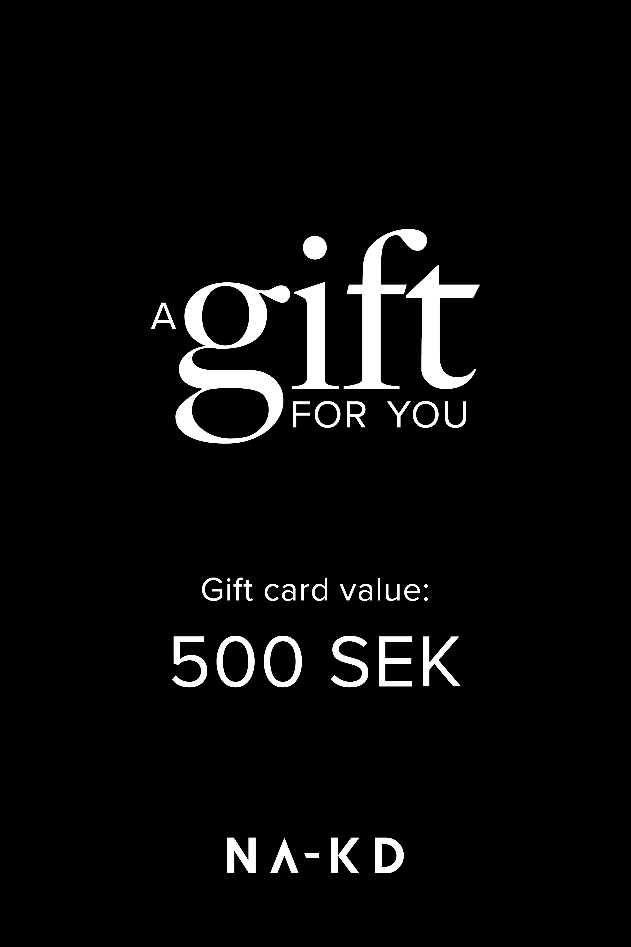 500 SEK En gåva. Oändligt mycket mode