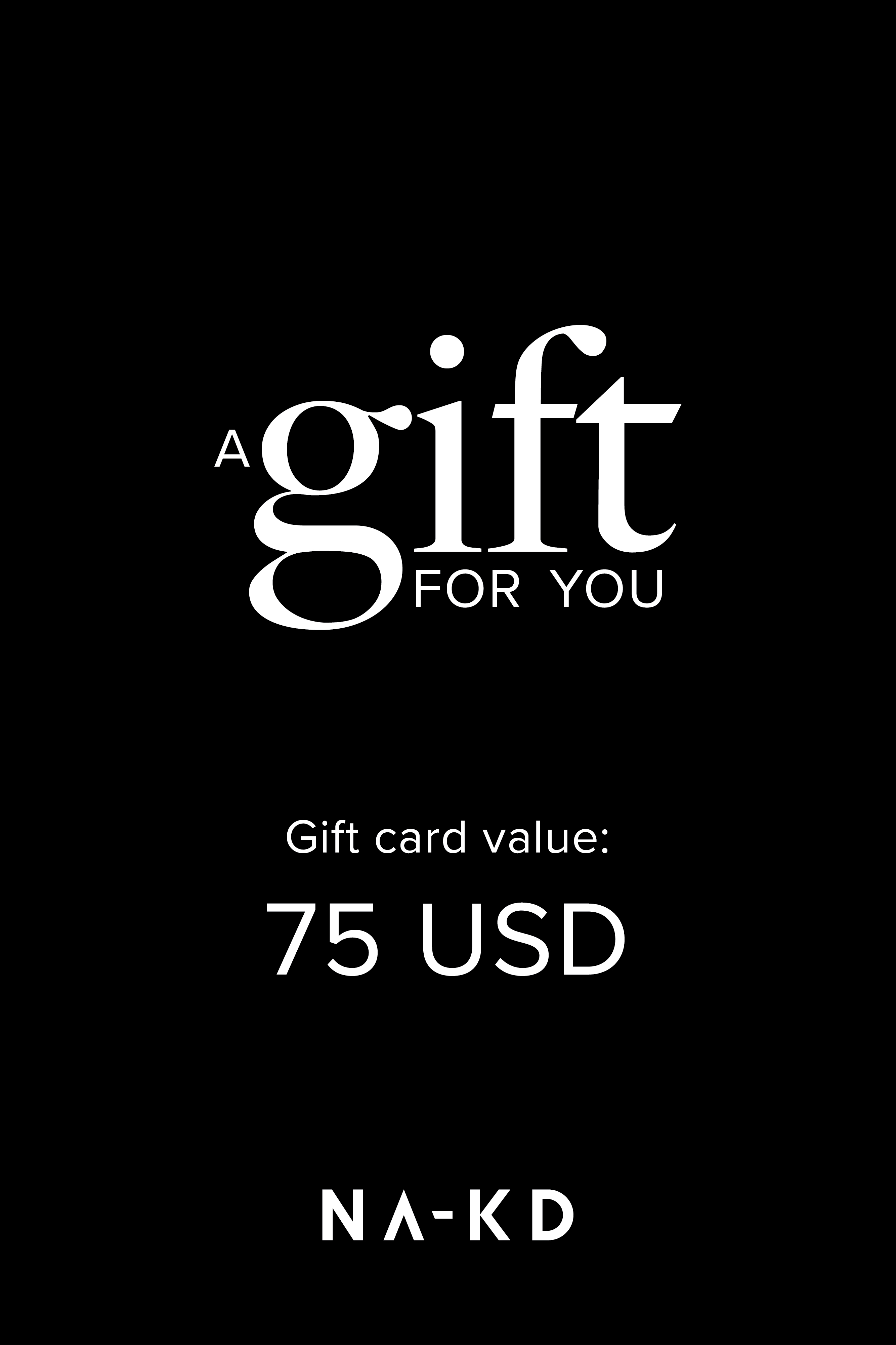 75 USD One gift. Endless fashion choices.