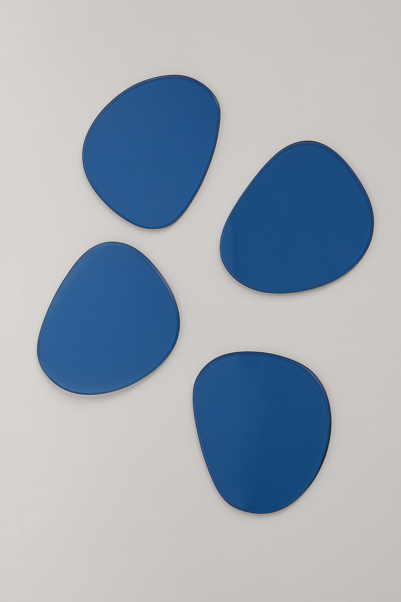 Glass Coaster 4pack Blue