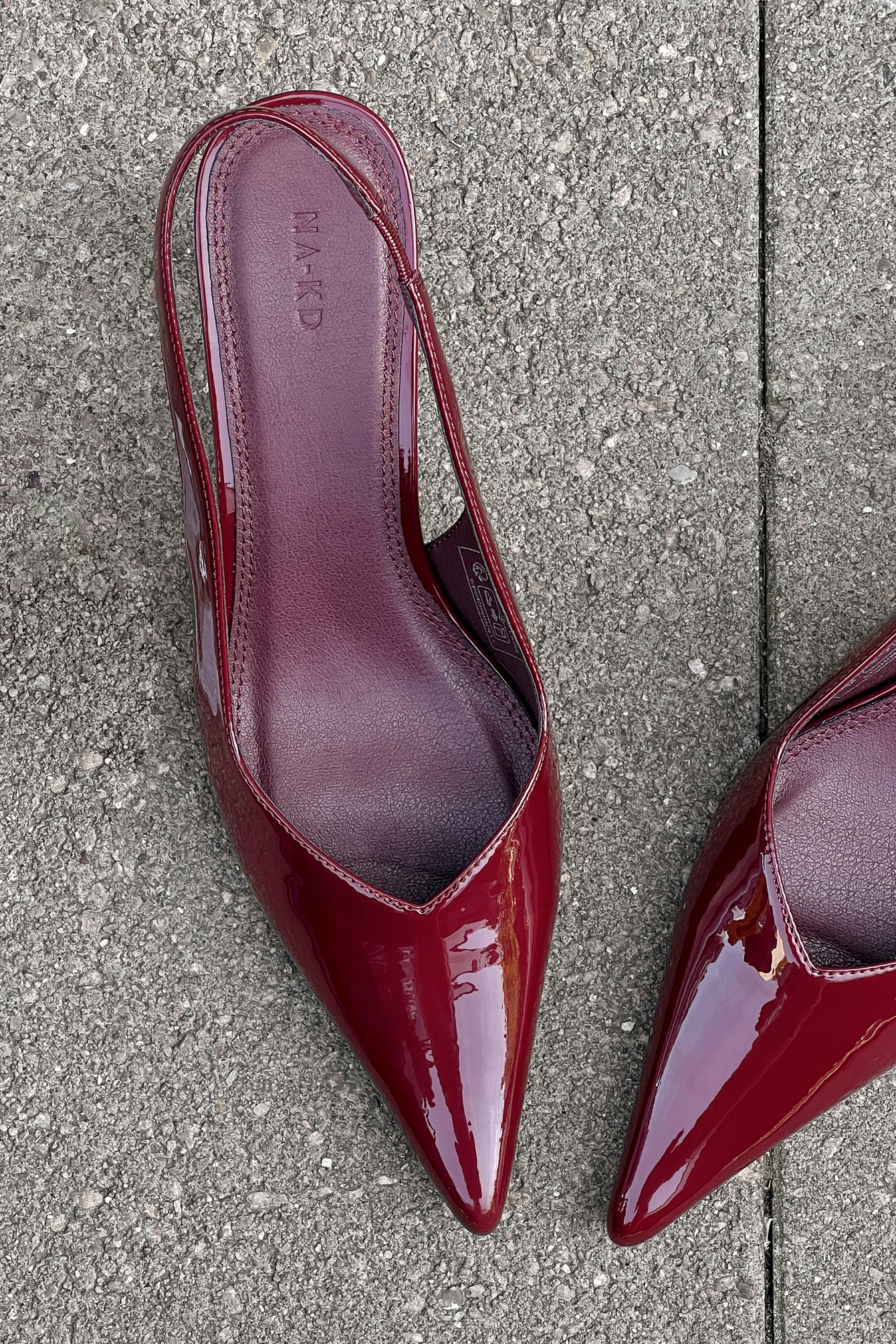 Brown 50Mm Slingback-Bar Pumps