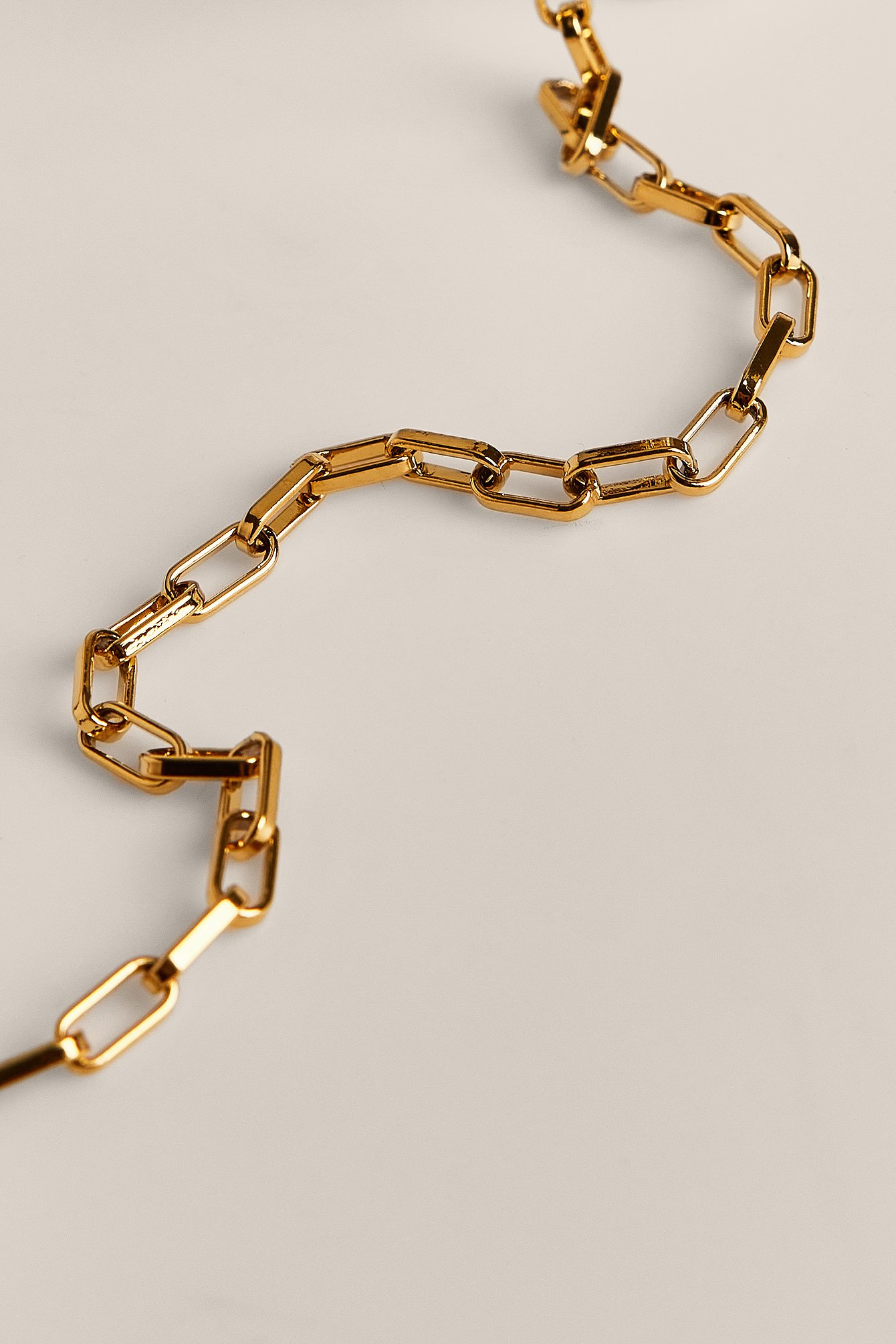 Gold Resirkulert gulbelagt halskjede med tynn lenke