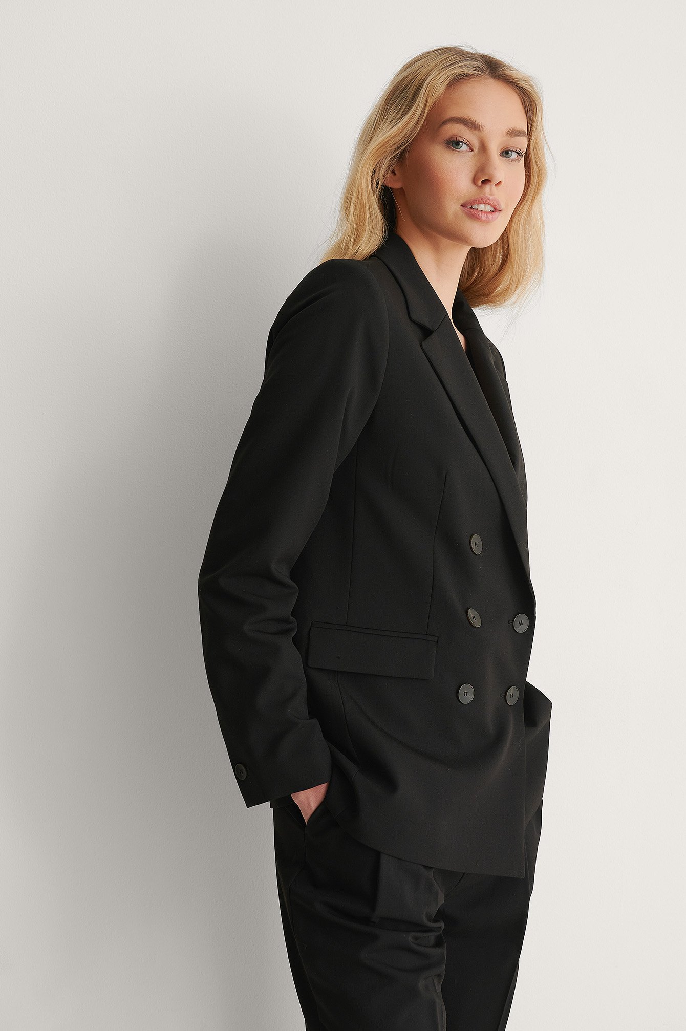 mango black blazer