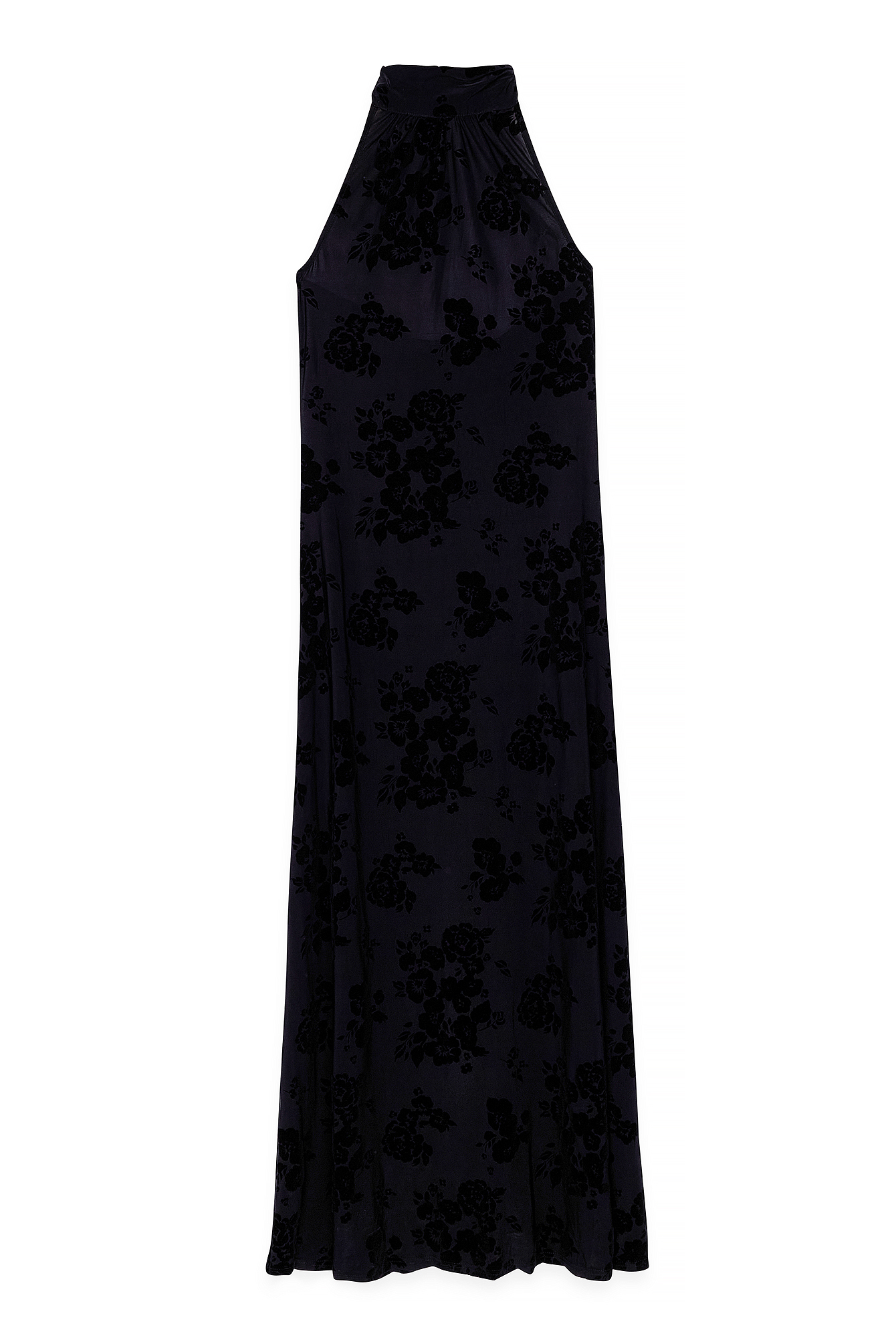 Black Maxiklänning med halterneck
