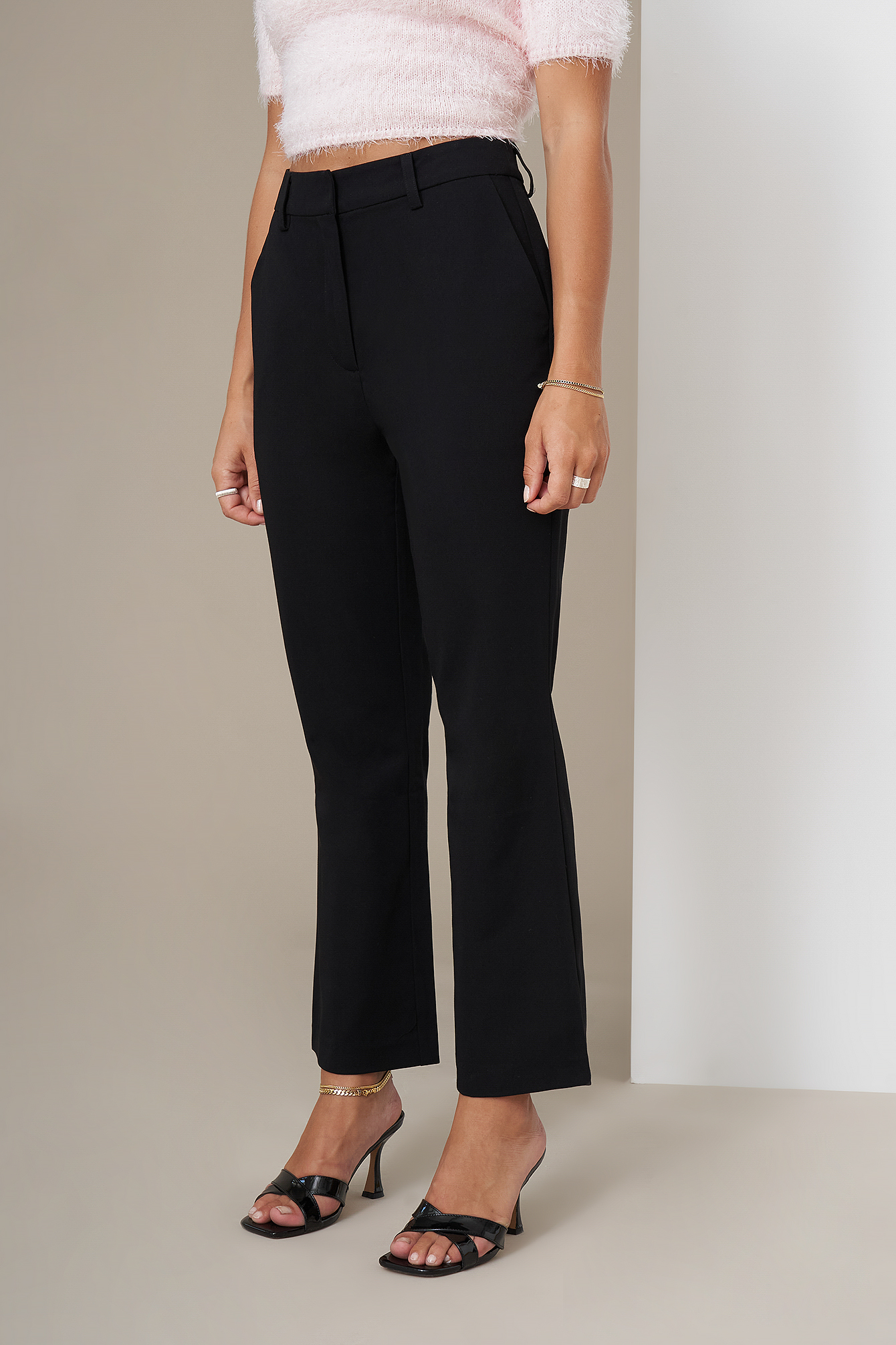 Pantalones De Vestir Kick Flare Negro | na-kd.com