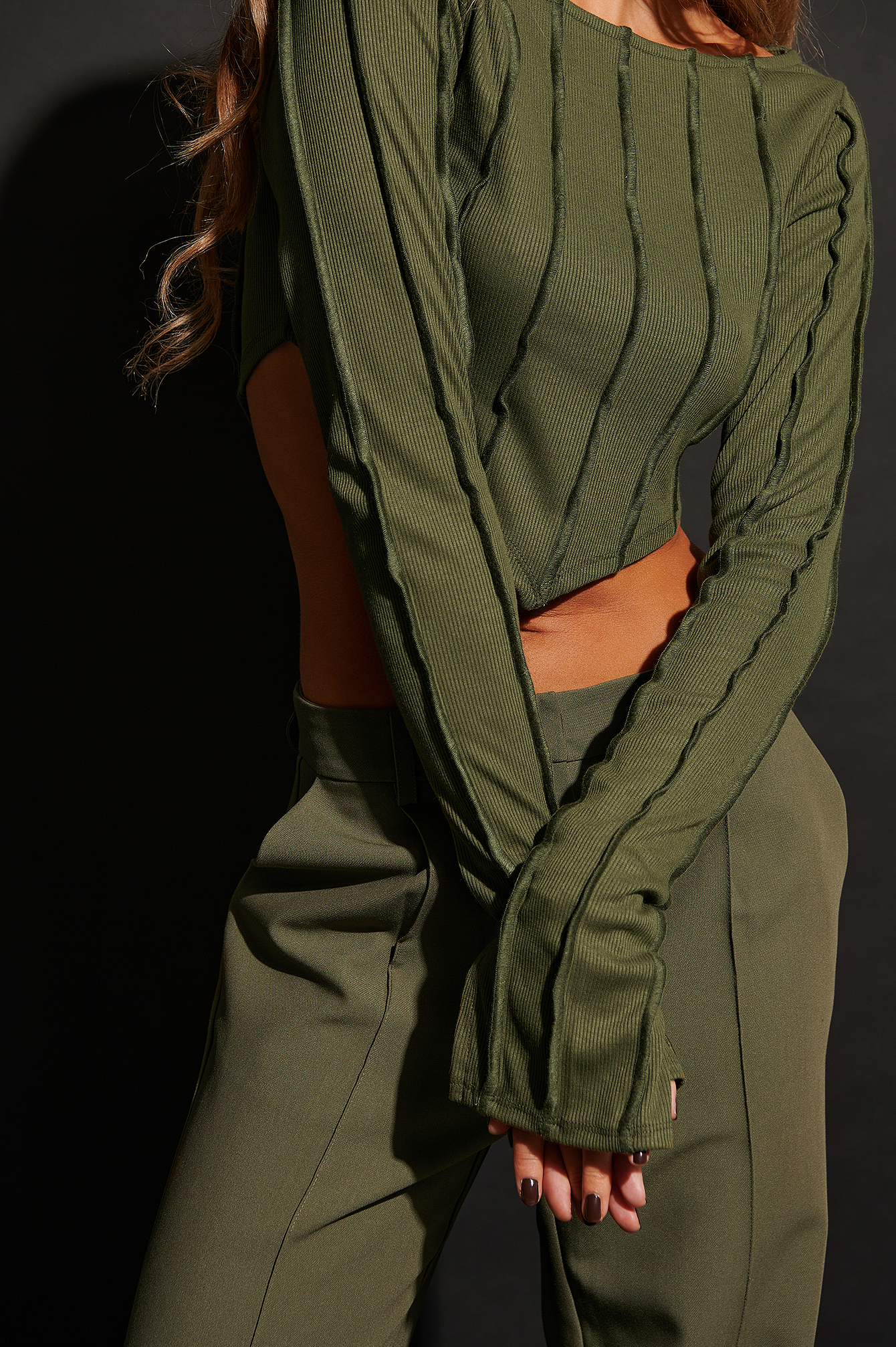 FREE LS SMOCK TOP