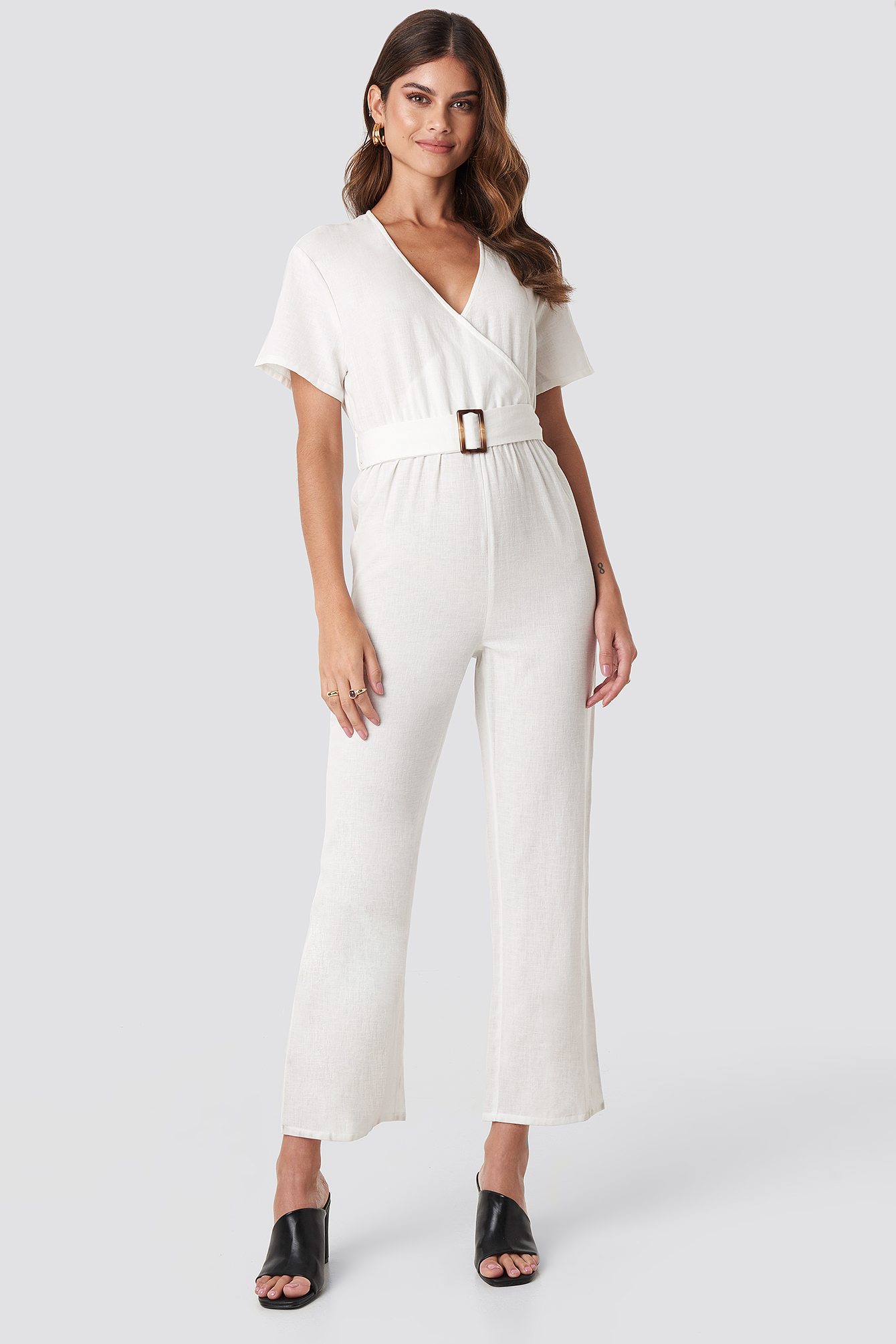 Linen look jumpsuit Clearance