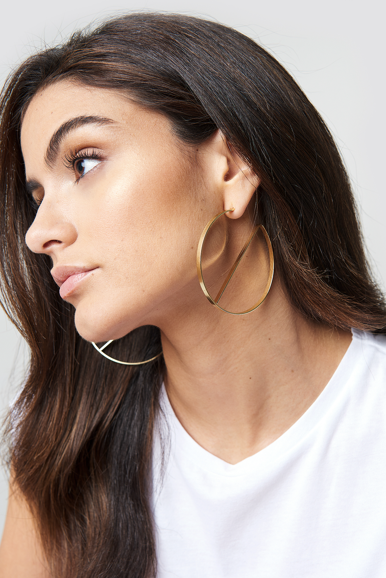 Split Hoop Earrings Gold | na-kd.com