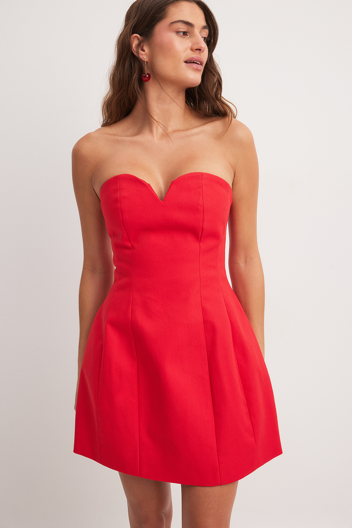 Heart Shaped Tailored Mini Dress Red | NA-KD Heart Shaped Tailored Mini Dress Red | NA-KD