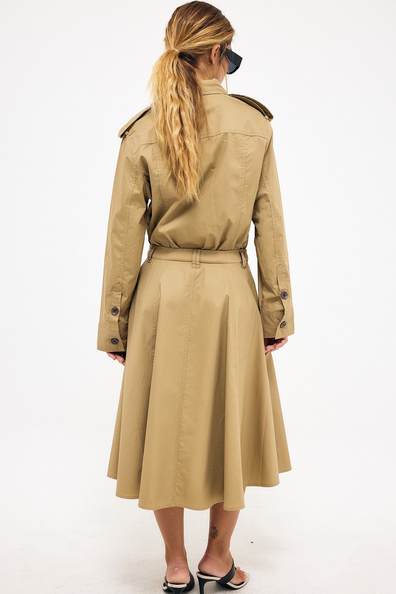 Womens Beige Shirt Dresses | NA-KD