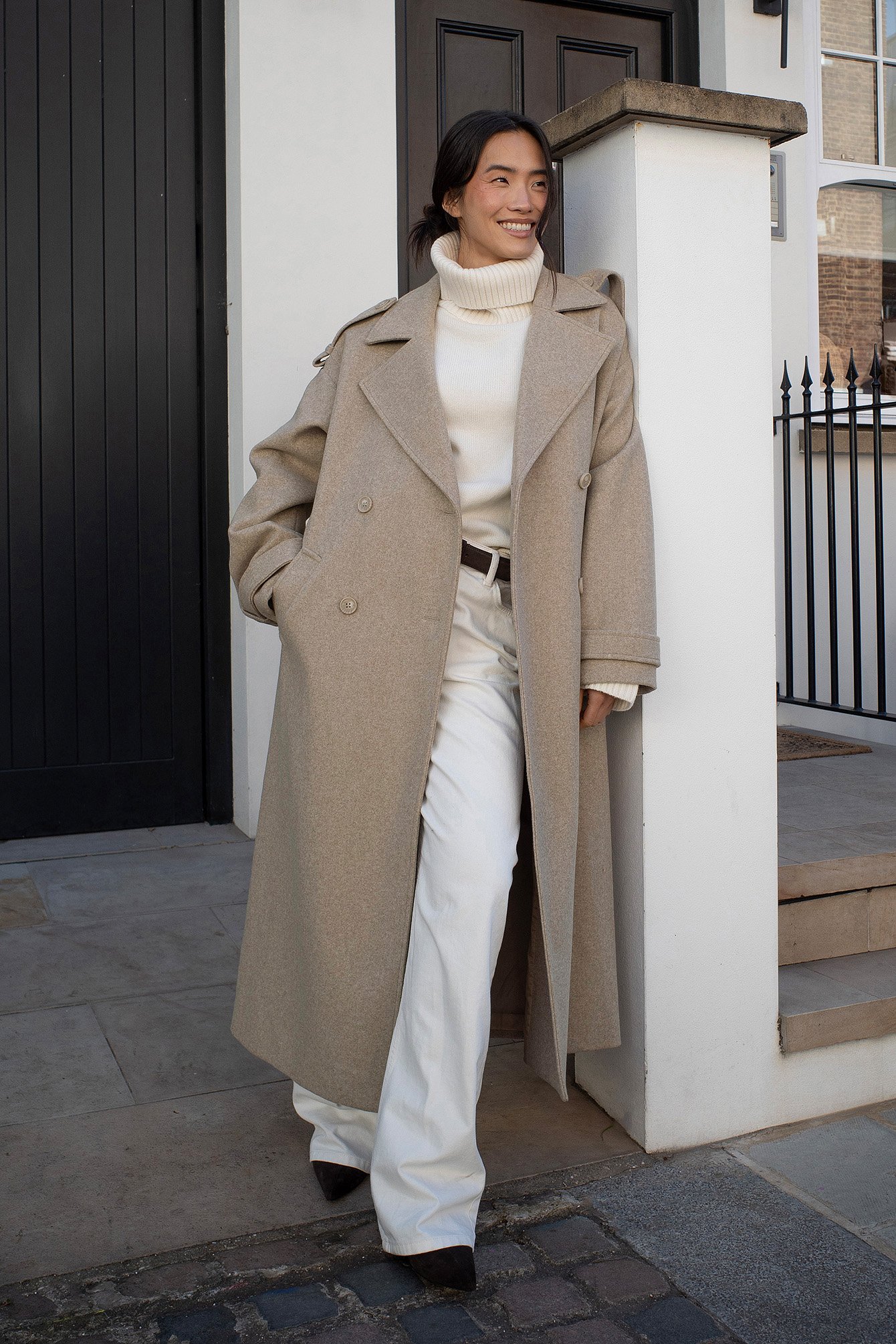 NA-KD Trench oversize - Trenchcoats - Beige - EU 34 - NA-KD / NAKD