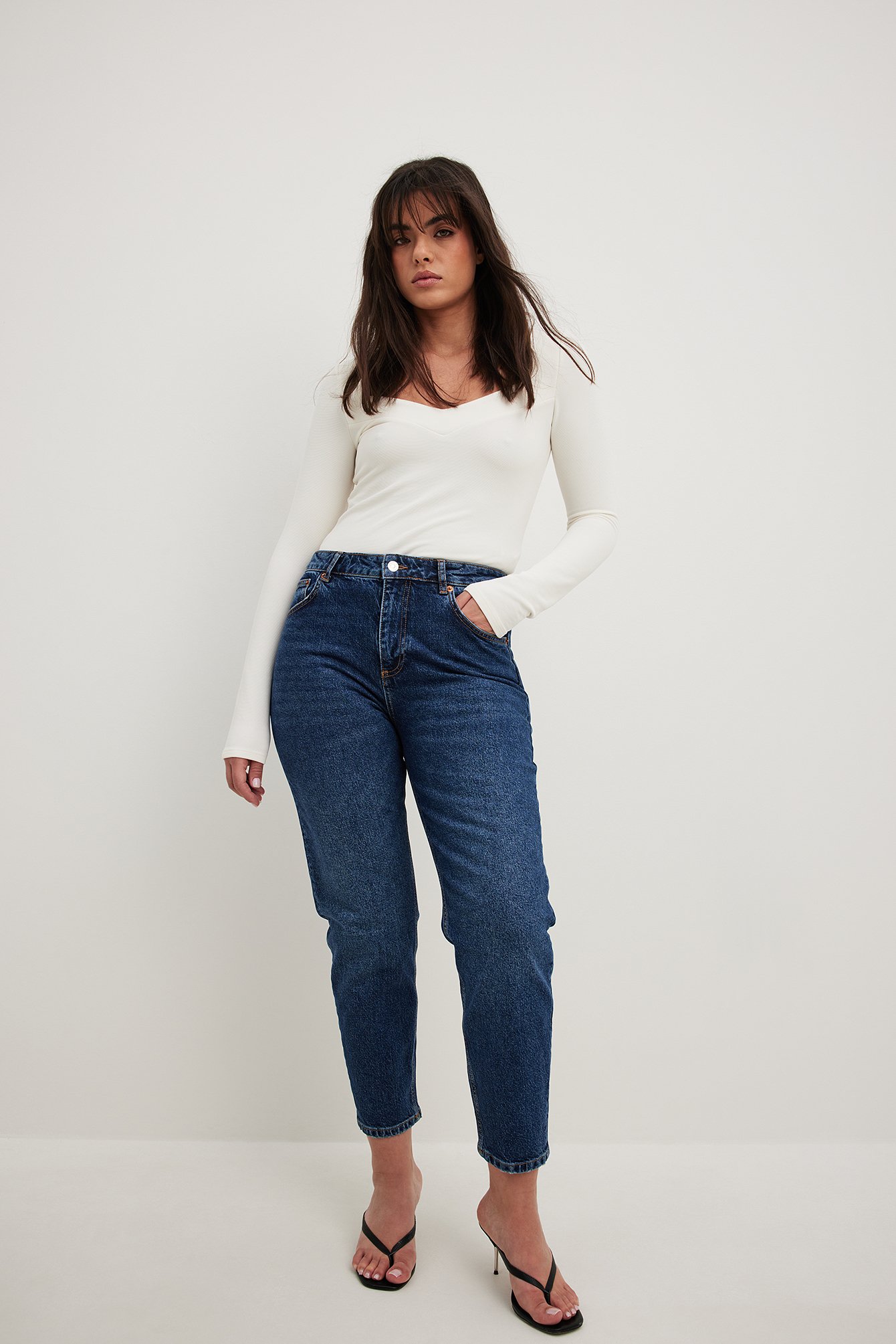 Levi's® HIGH WAISTED MOM - Jeans Tapered Fit - fun mom/destroyed