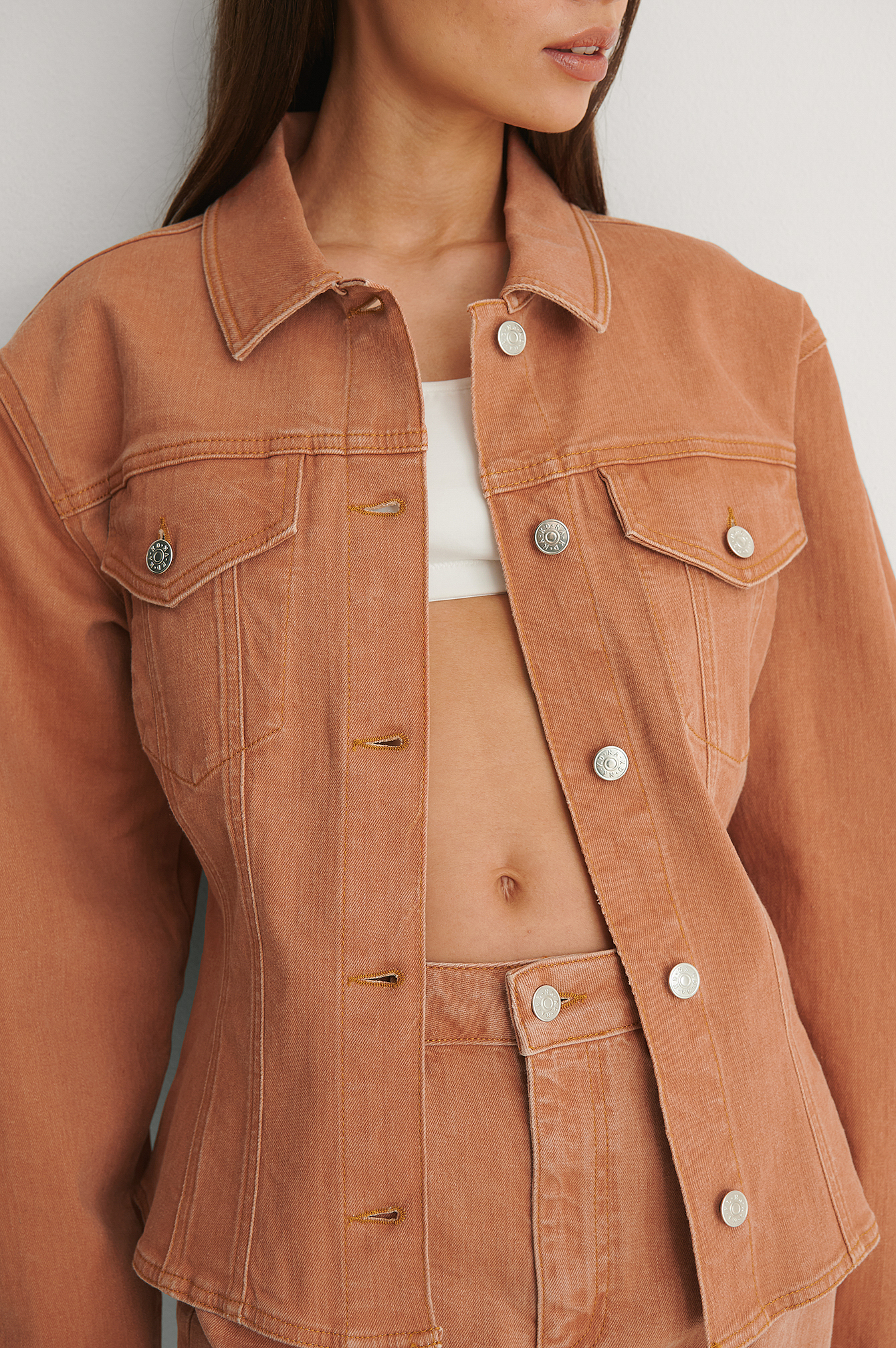 Organic Shaped Waist Colored Denim 
