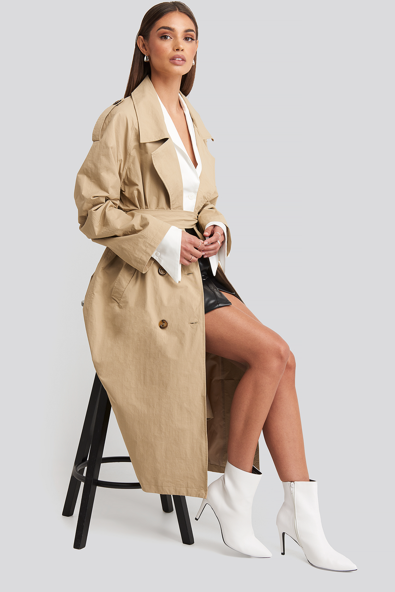 Oversize Trenchcoat Beige