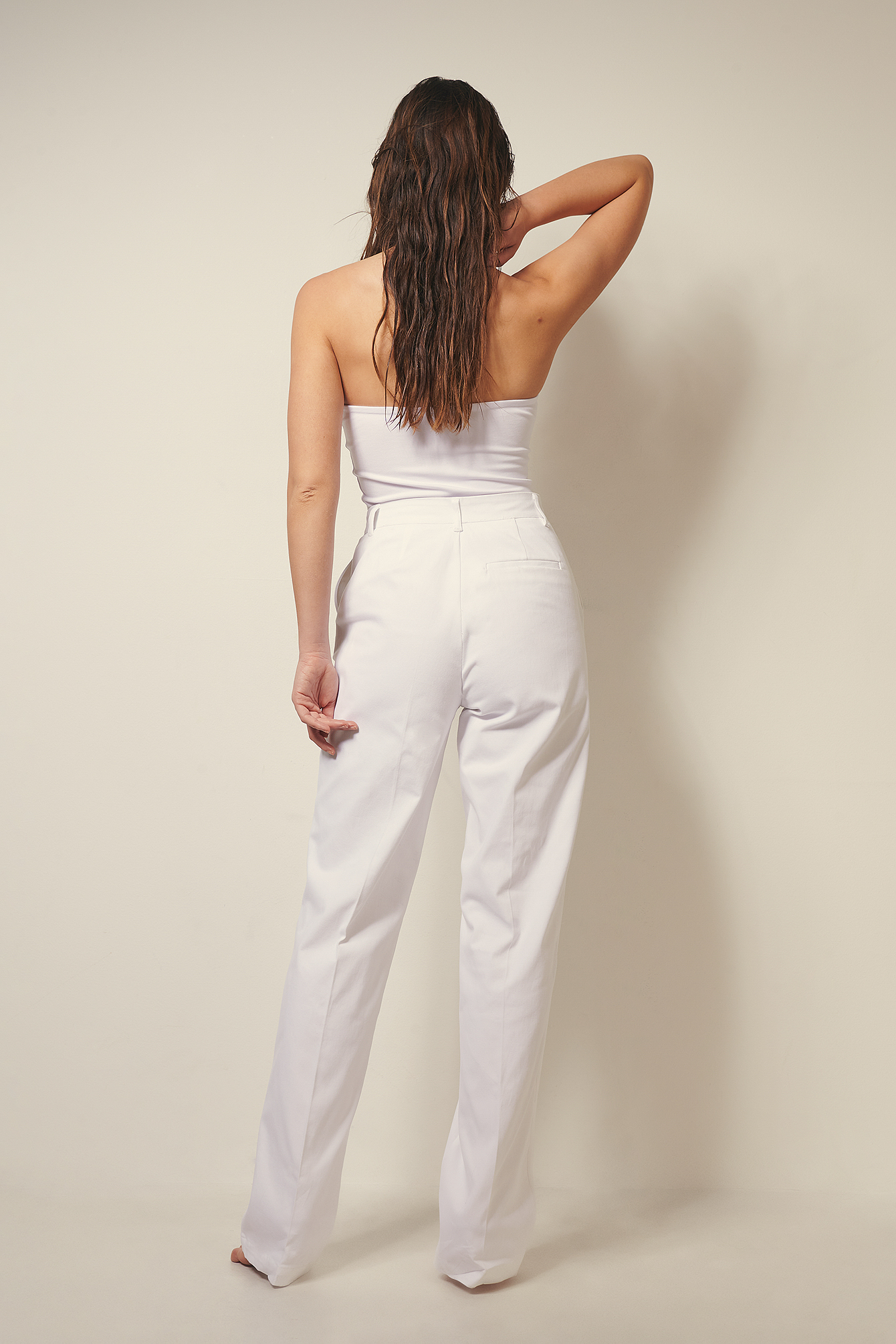 Long Leg Heavy Cotton Pants White | na 