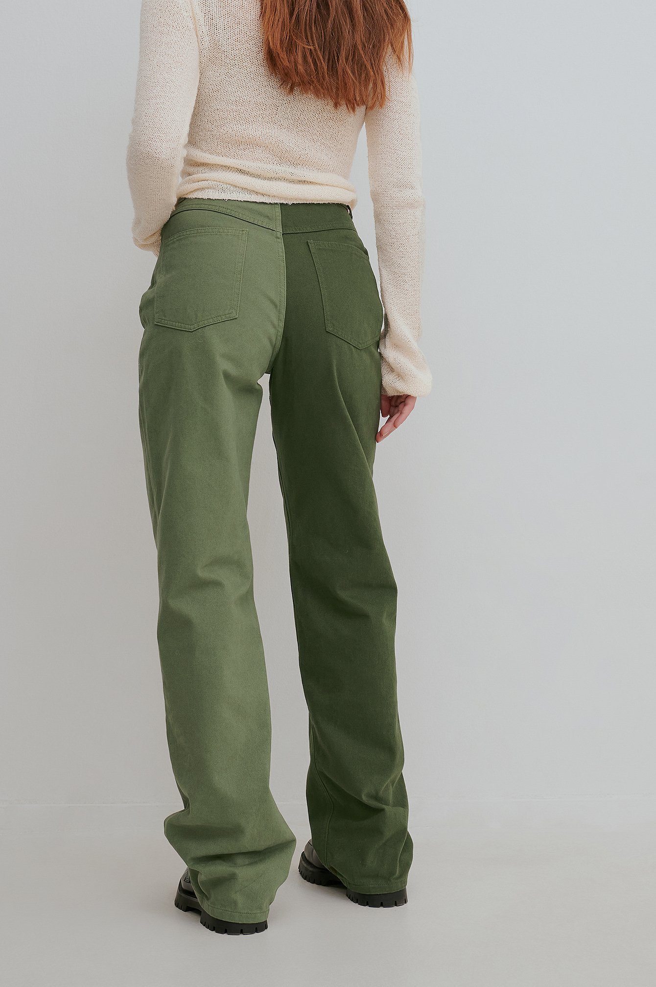 carga Menos Escritura Womens Green Jeans | NA-KD