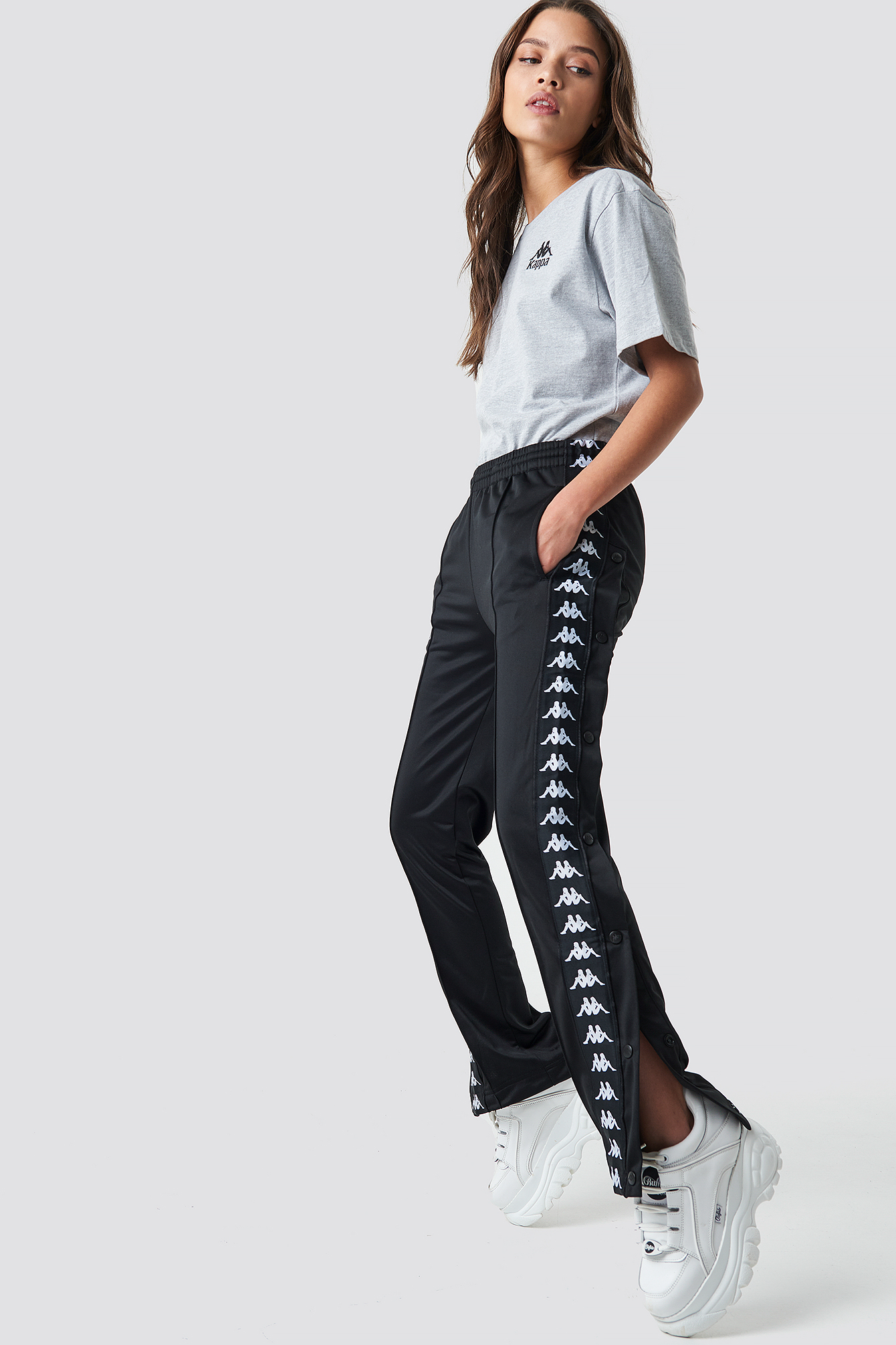 Astoria Slim Pants Black/White