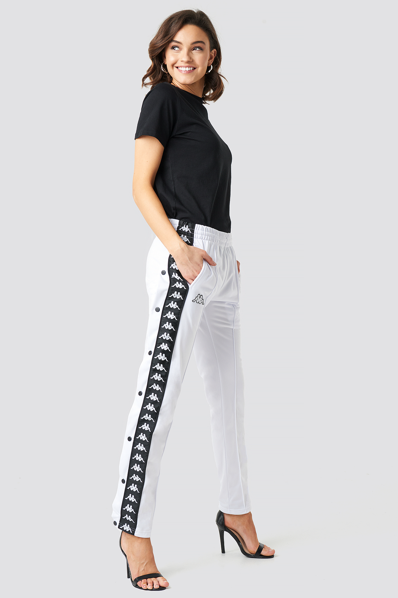 Astoria Slim Pants White/Black